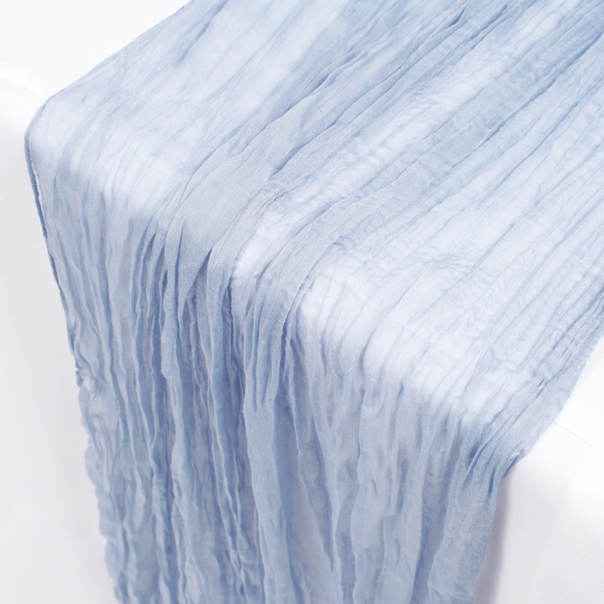 Cheesecloth Table Runner - Dusty Blue - Image 2