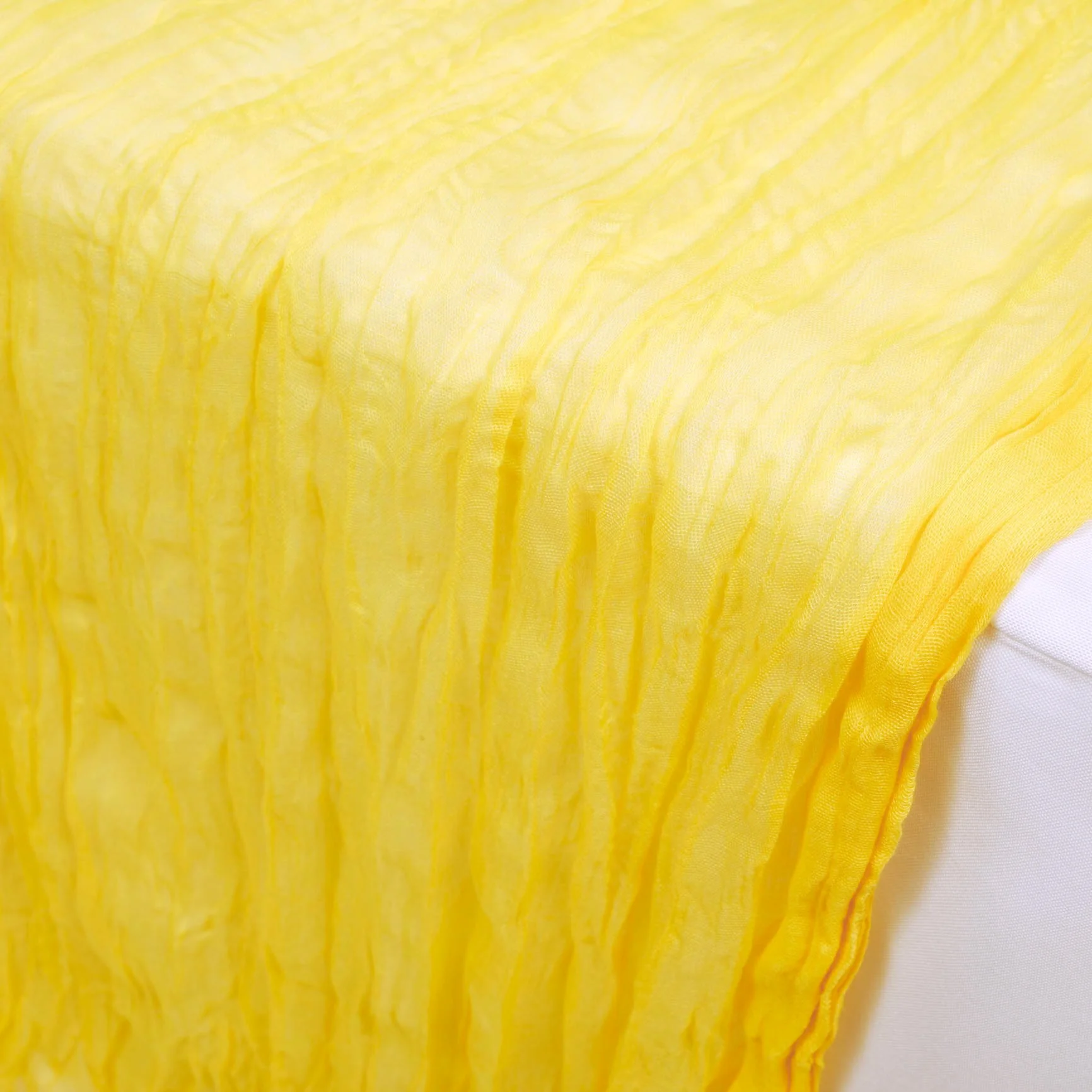 Cheesecloth Table Runner - Yellow - Image 2