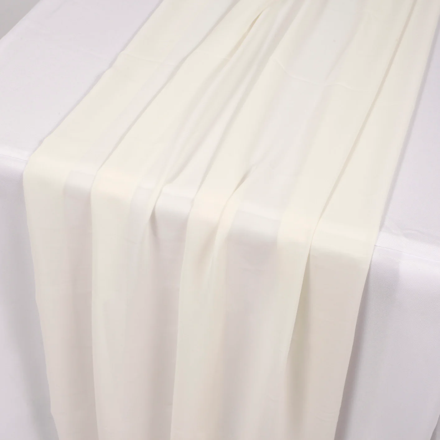 Chiffon Table Runner - Ivory - Image 2
