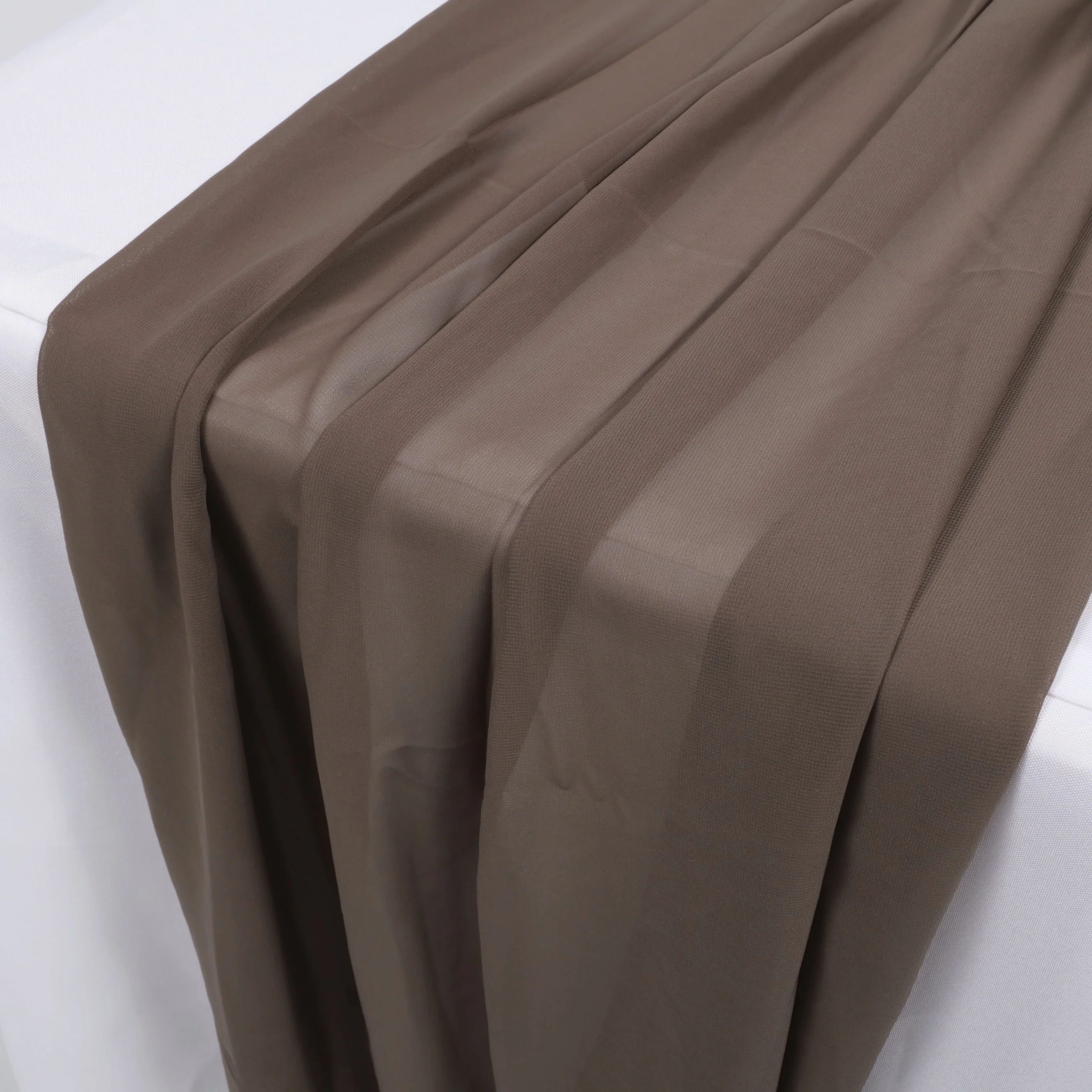 Chiffon Table Runner - Mocha - Image 2