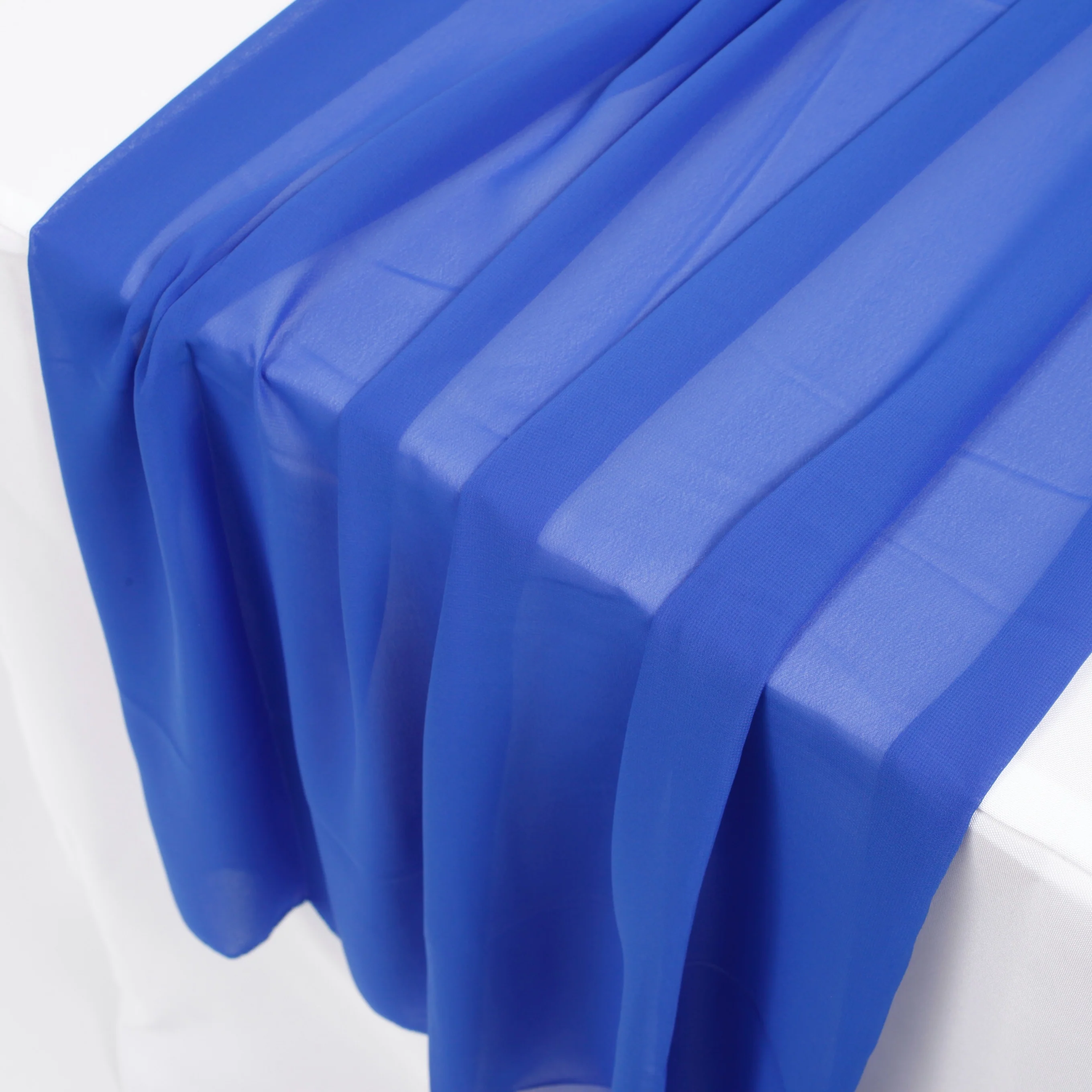 Chiffon Table Runner - Royal Blue - Image 2