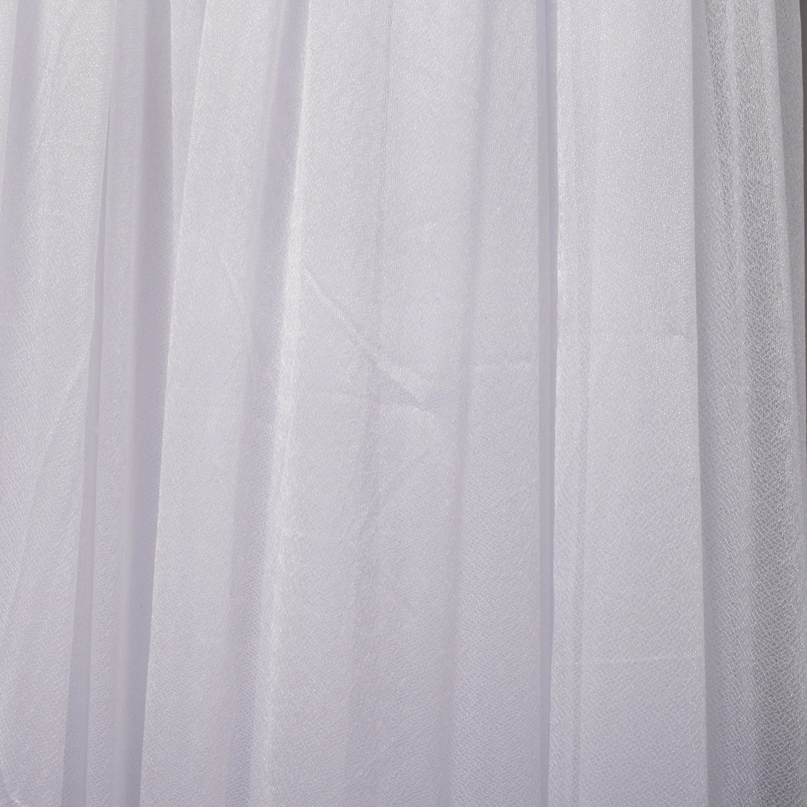 Sheer Stretch Crepe Chiffon Fabric - White (1.6x28m) - Image 4
