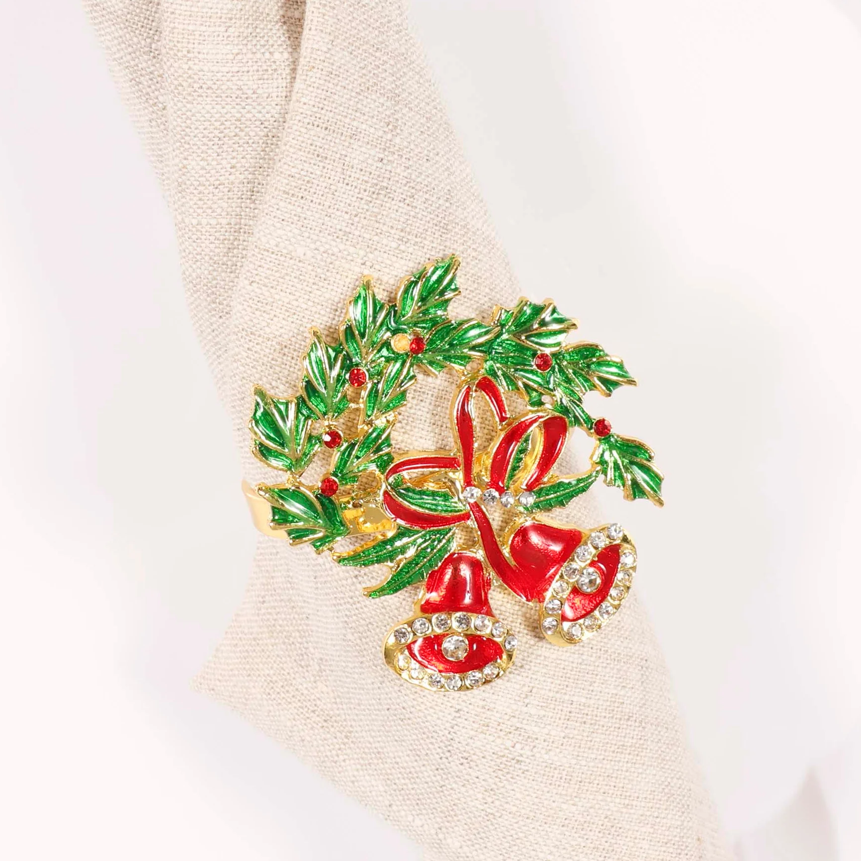 Christmas Napkin Ring - Bells - Image 2