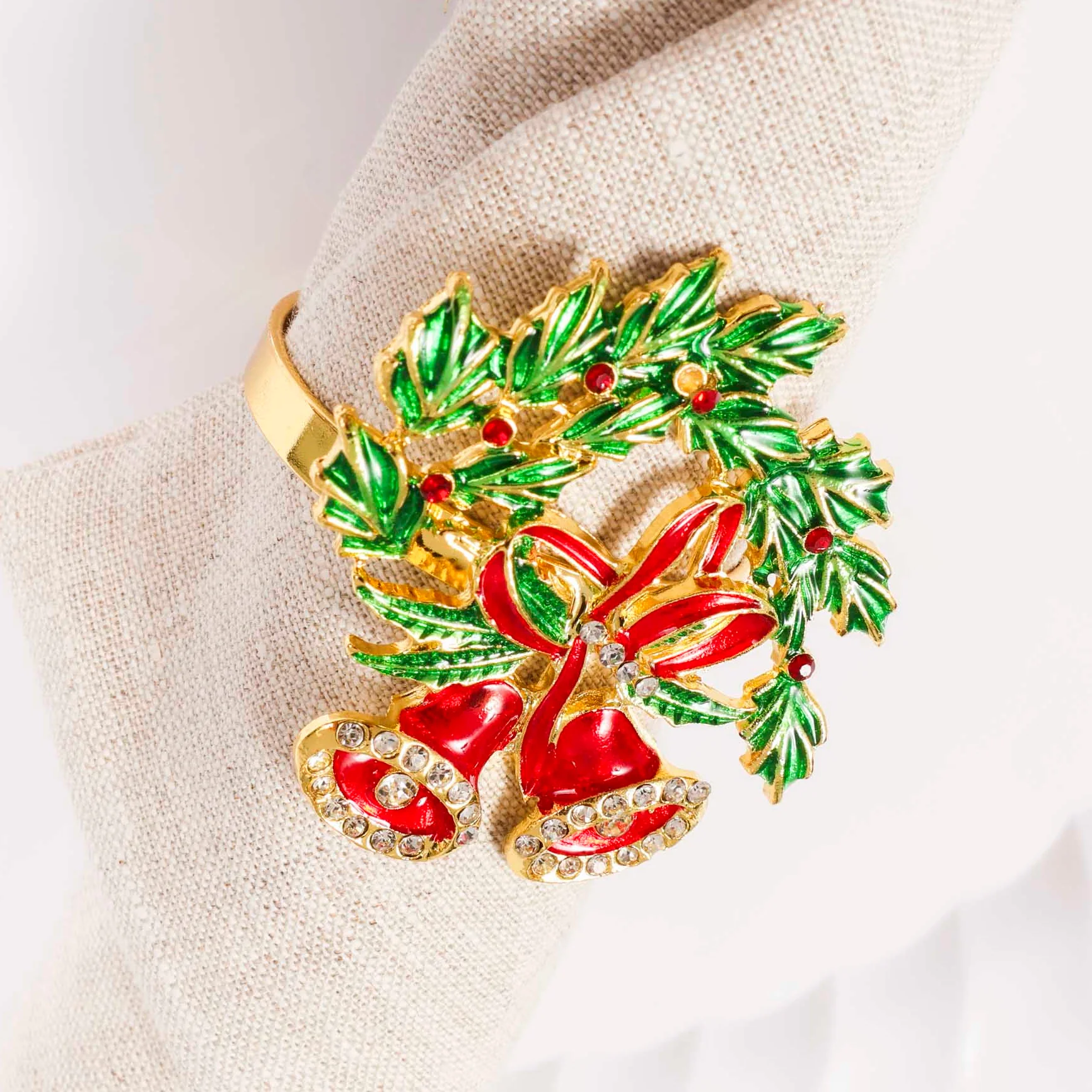 Christmas Napkin Ring - Bells - Image 3