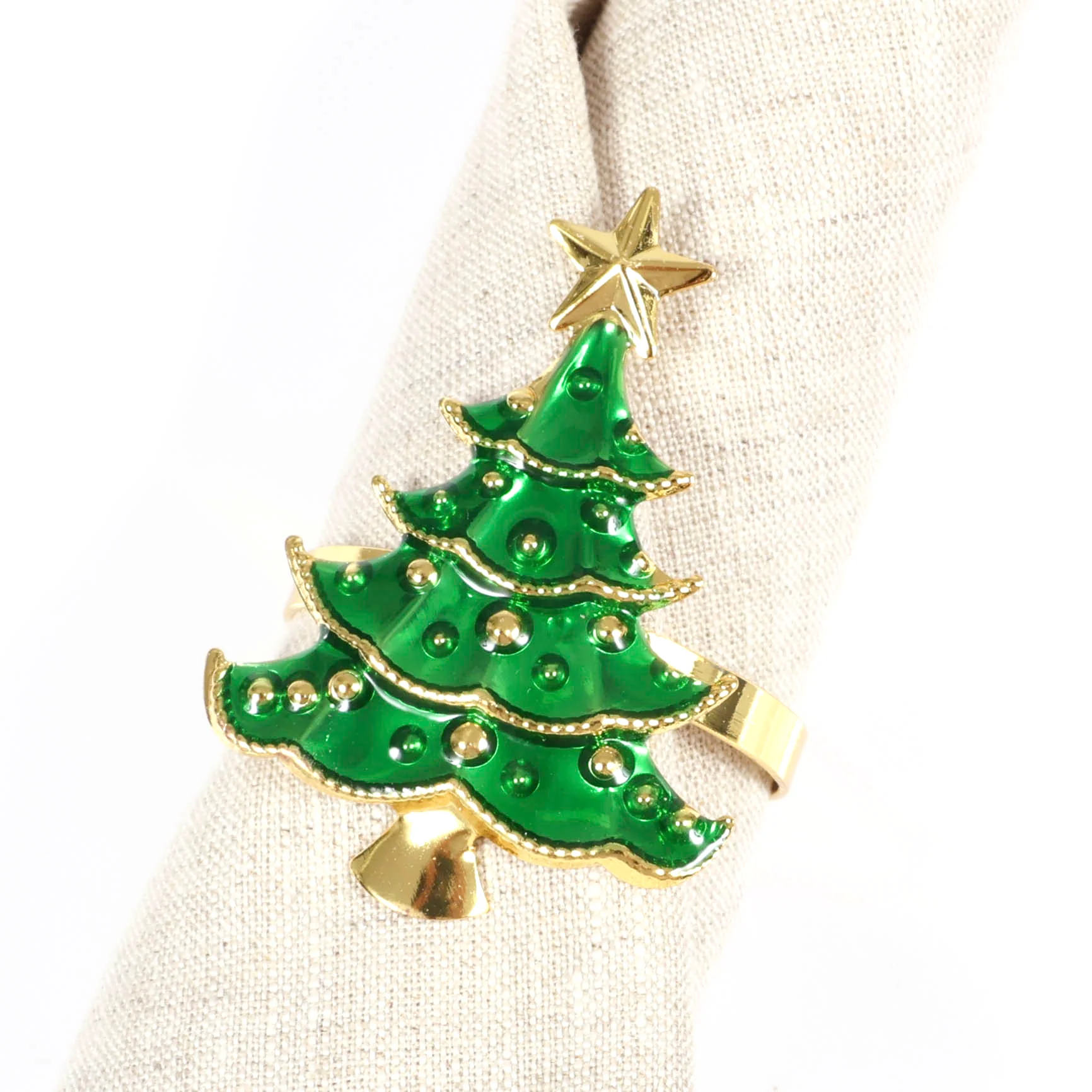 Christmas Napkin Ring - Christmas Tree - Image 2