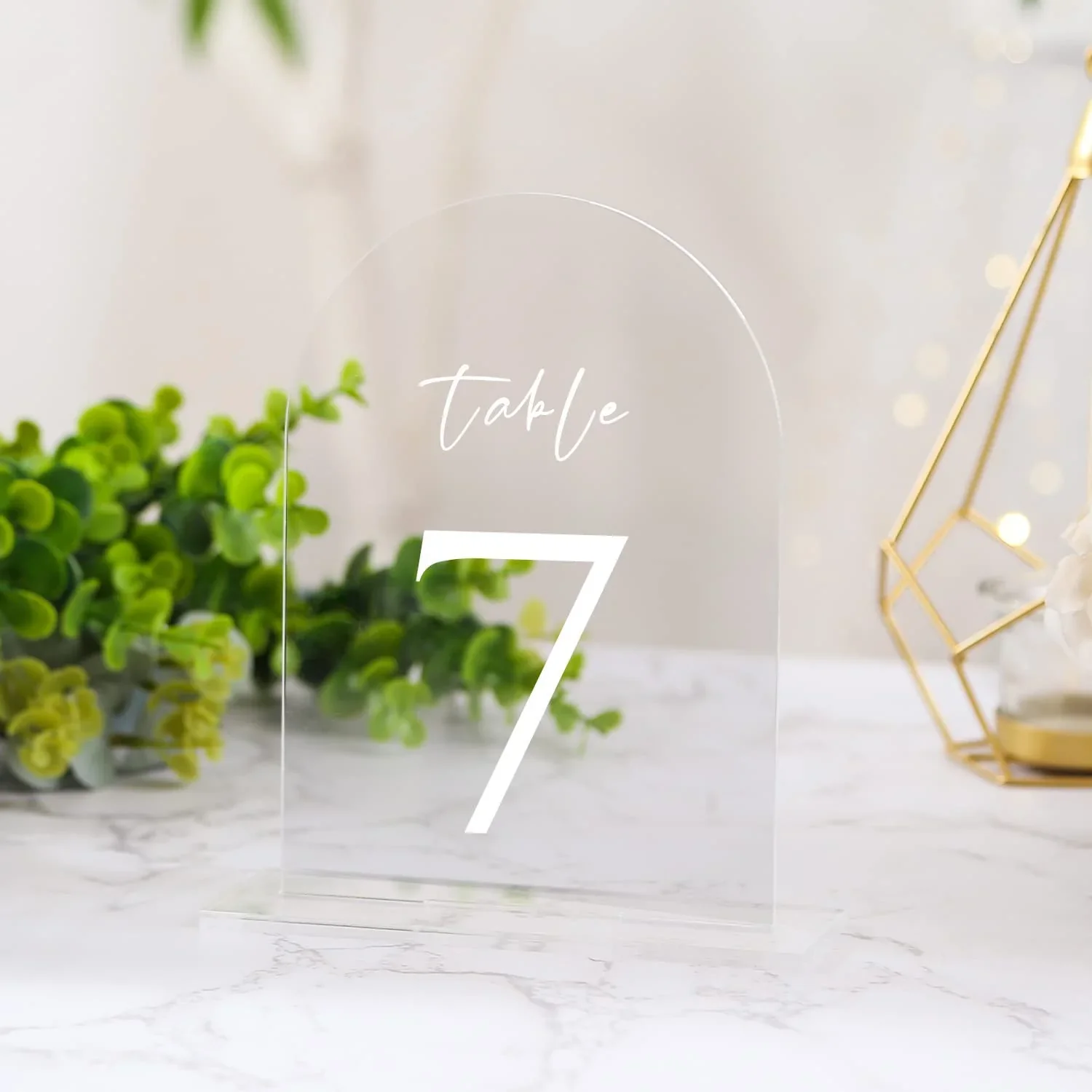 Acrylic Sign - Clear (20cm) - Image 3