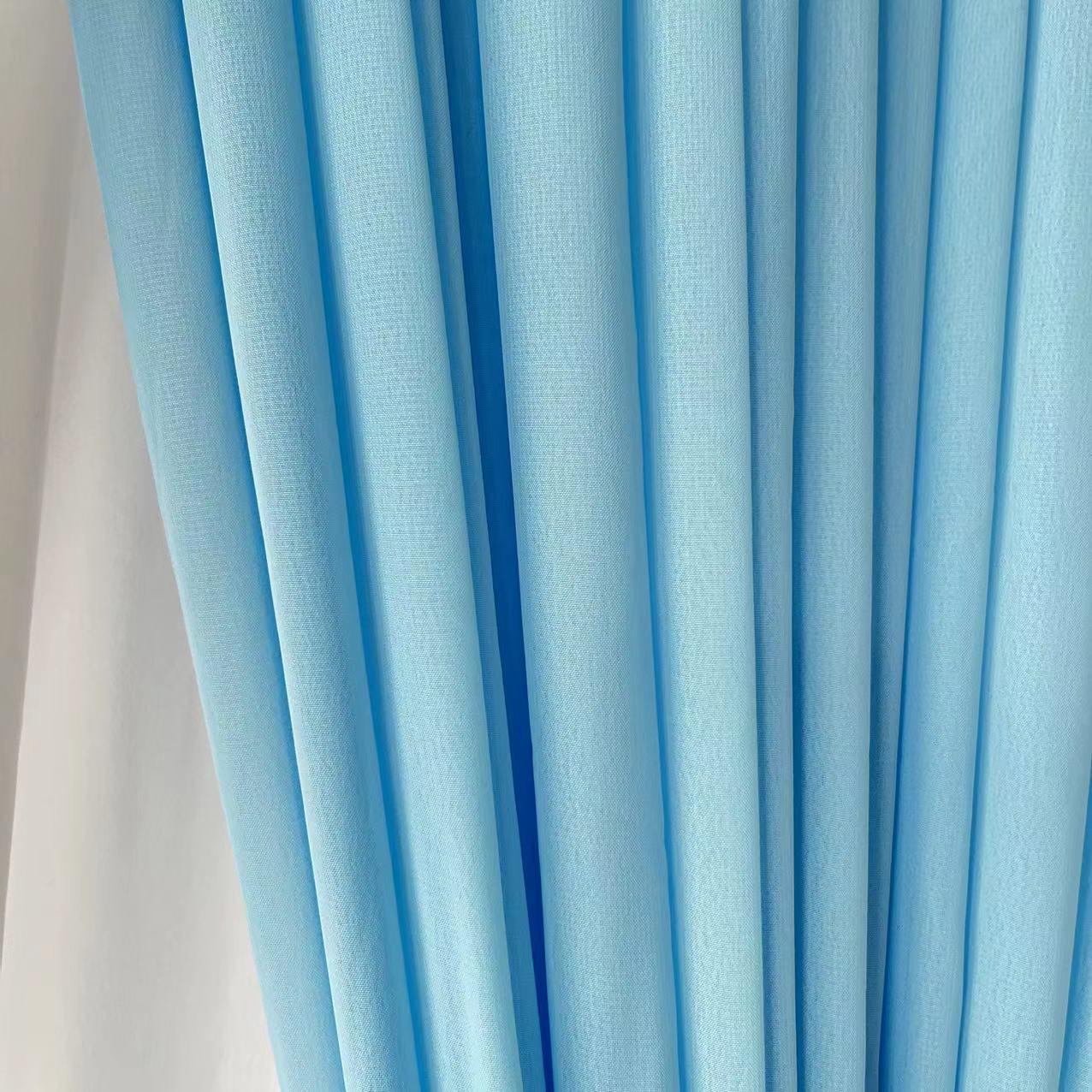 CLEARANCE Chiffon Draping Backdrop Curtain - White On Blue (3x3m) - Image 4