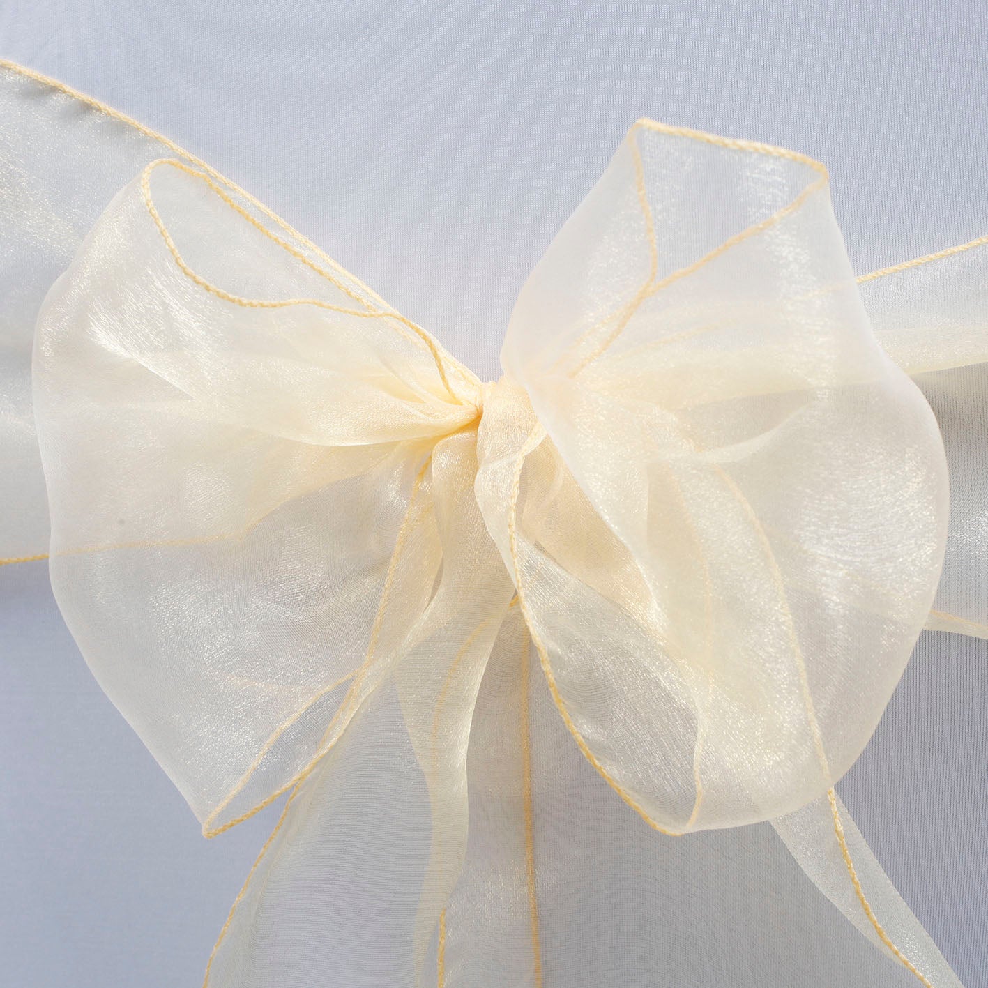 Organza Chair Sashes - Champagne - Image 3