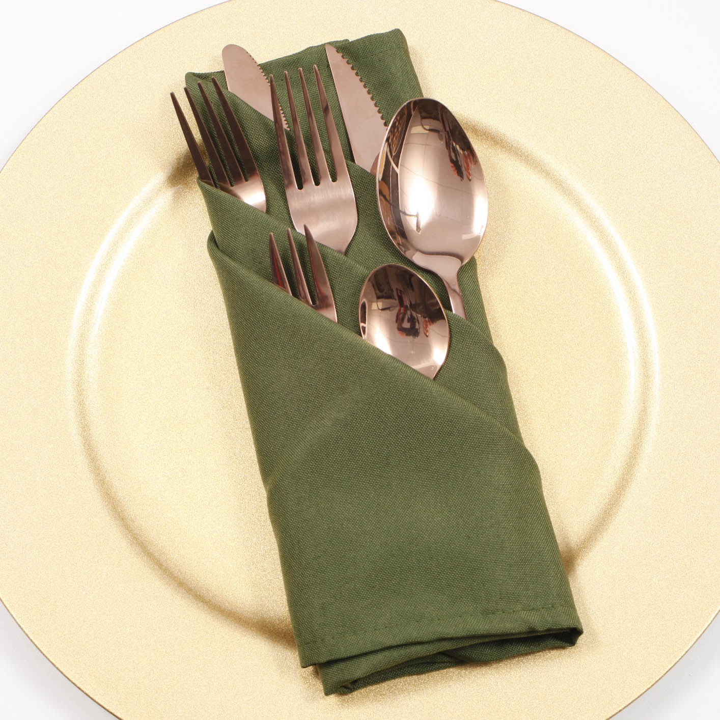 Cloth Napkins - Olive Green (50x50cm) - Image 2