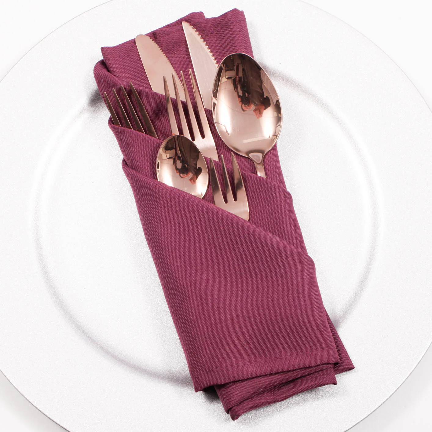 Cloth Napkins - Plum (50x50cm) - Image 2