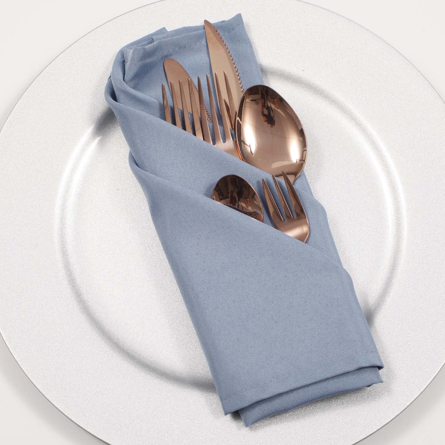 Cloth Napkins - Dusty Blue (50x50cm) - Image 2