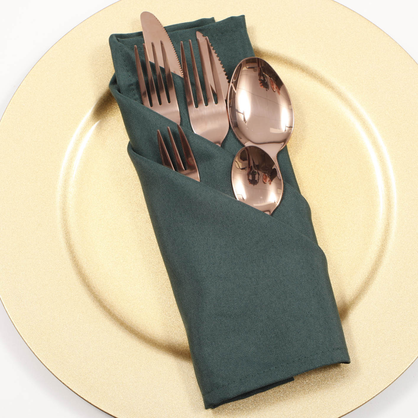 Cloth Napkins - Hunter Green (50x50cm) - Image 2