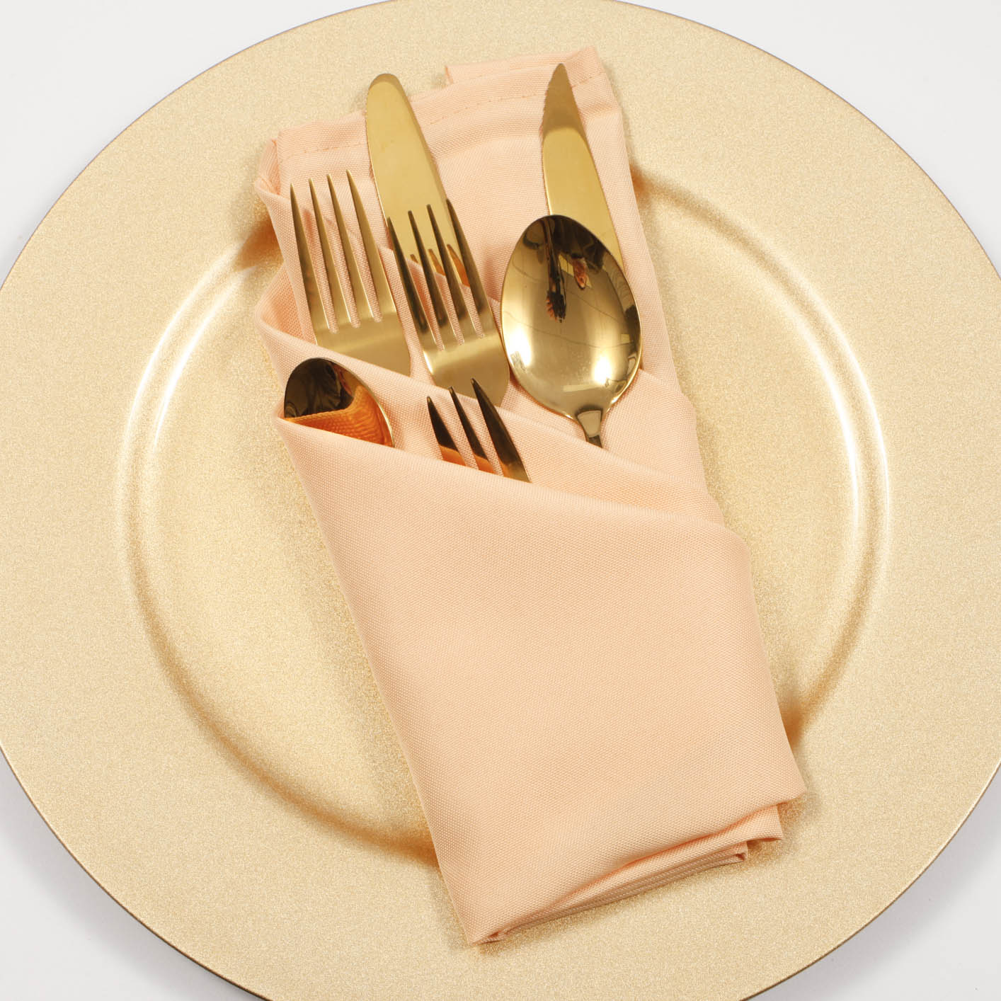 Cloth Napkins - Peach (50x50cm) - Image 2