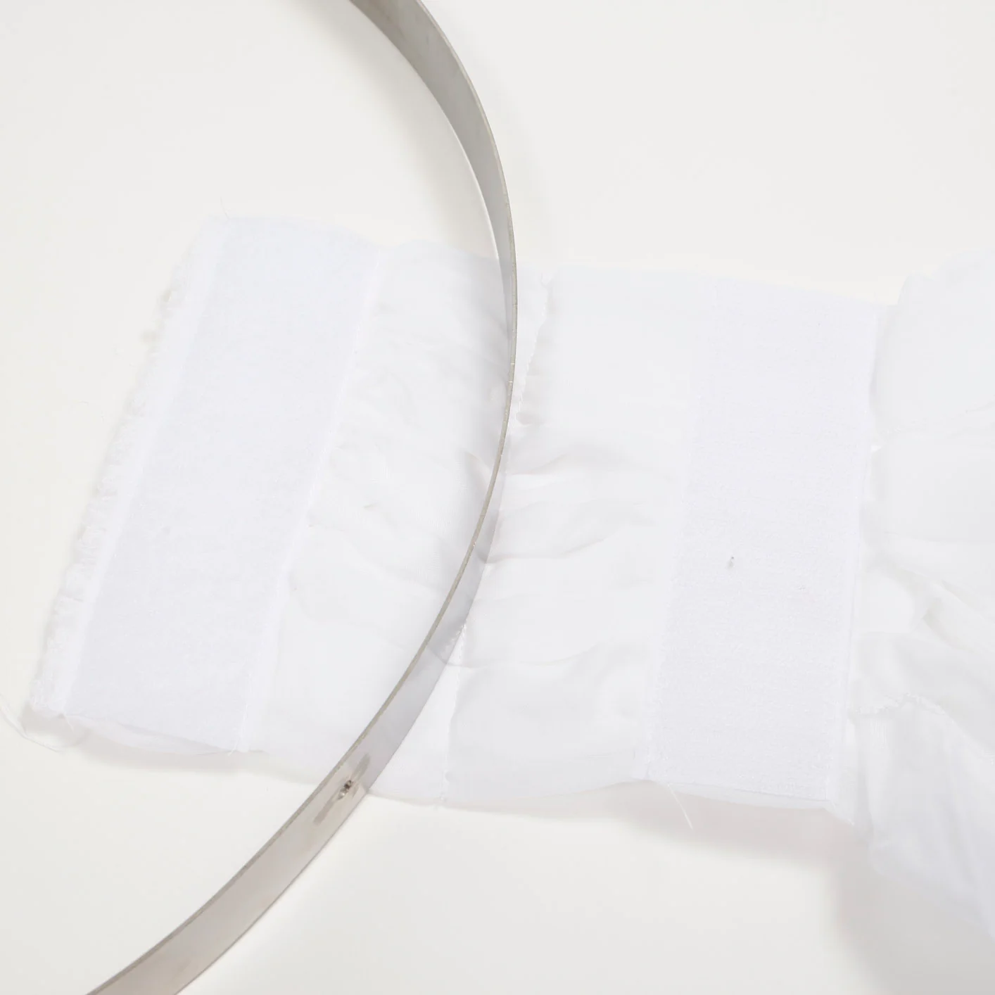Complete Ceiling Draping Hanging Kit - Acrylic Tubes, Clips, Chains & Fixed White Ring - Image 9