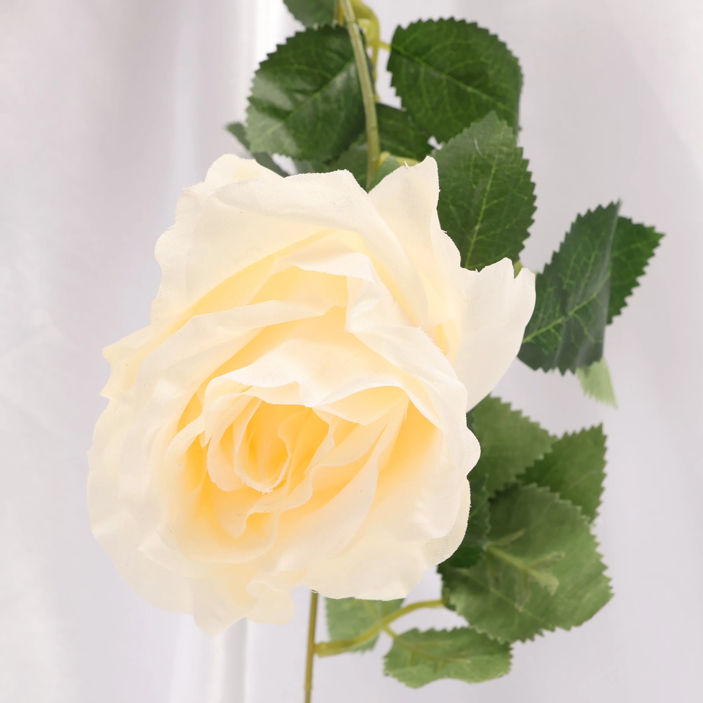 CLEARANCE Rose Artificial Flower Vine - 9cm Head - Cream (1.6m) - Image 3