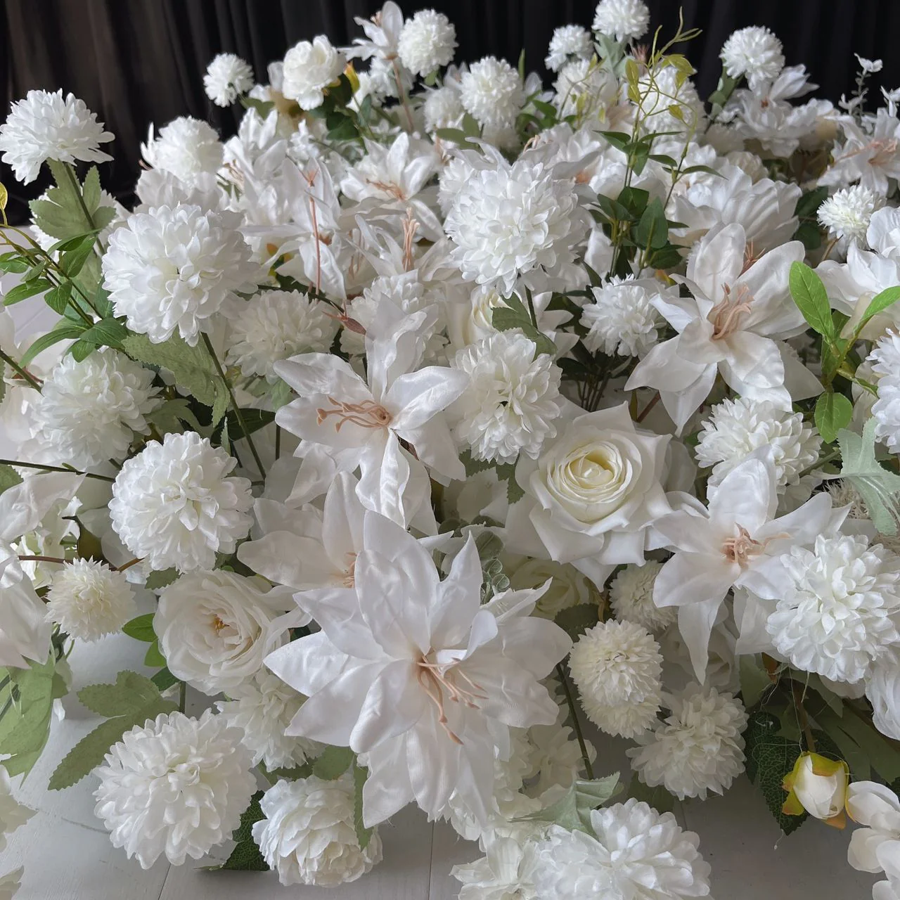 Crescent Arch Flower Frame PACKAGE - White (2pc) - Image 14