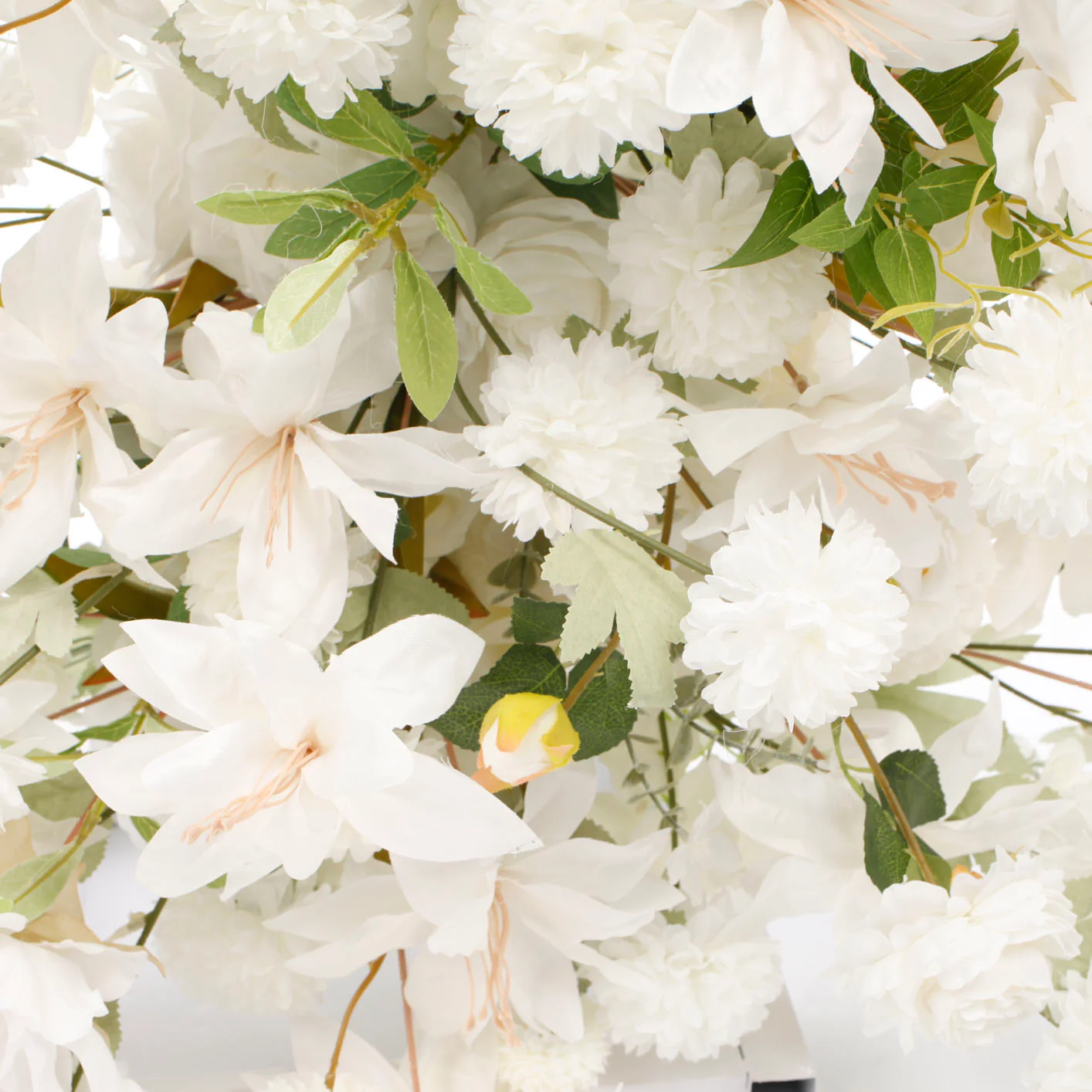 Crescent Arch Flower Frame PACKAGE - White (2pc) - Image 15
