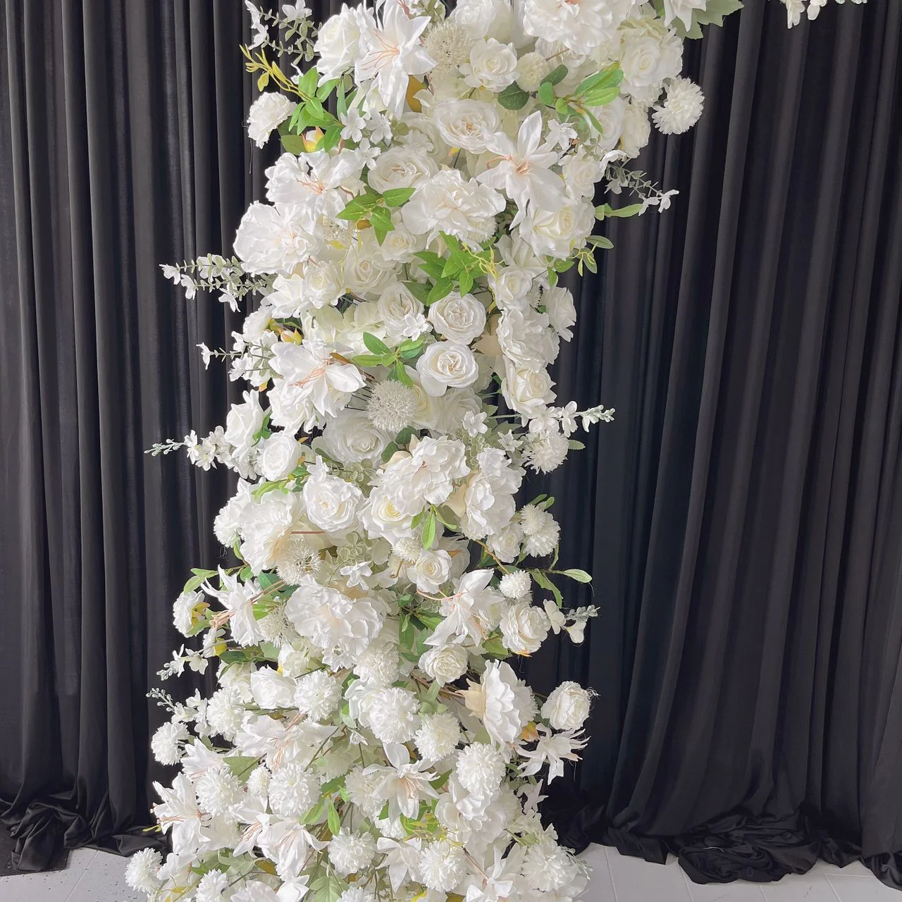 Crescent Arch Flower Frame PACKAGE - White (2pc) - Image 11