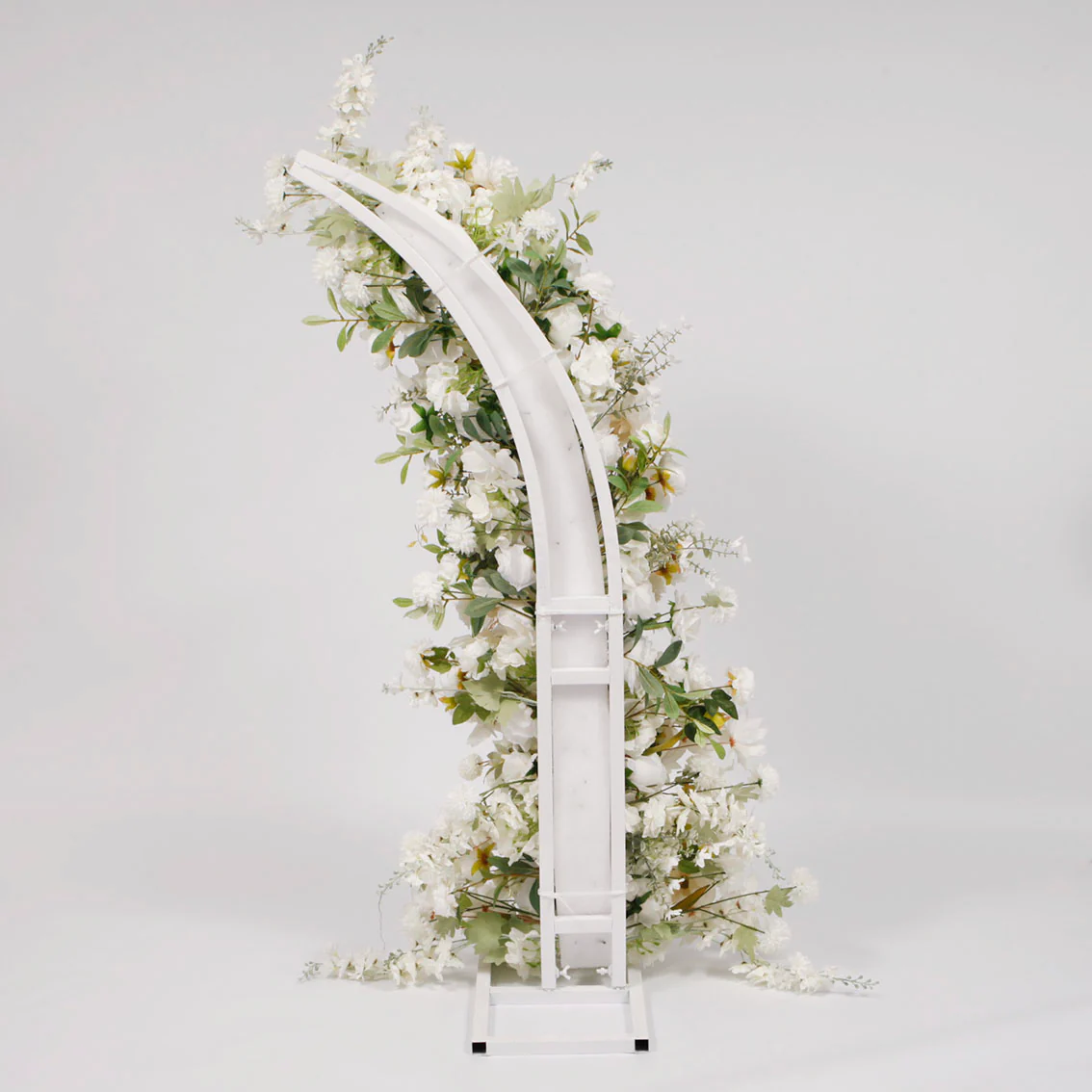 Crescent Arch Flower Frame PACKAGE - White (2pc) - Image 9