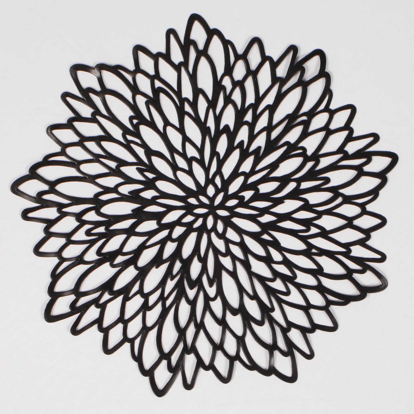 CLEARANCE Decorative Floral Placemats - Black