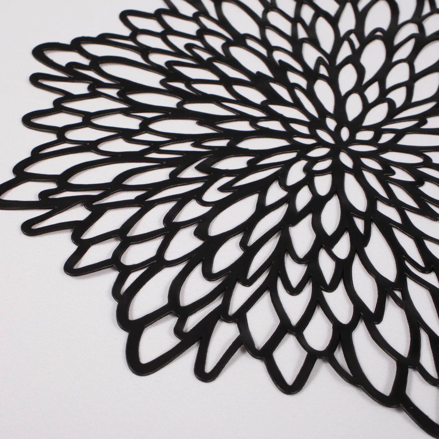 CLEARANCE Decorative Floral Placemats - Black - Image 2
