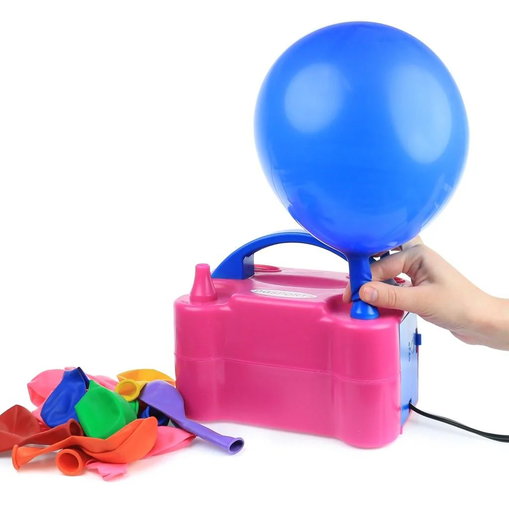 Electric Balloon Pump Inflator High Power Air Blower Portable 2 Nozzle - Image 3