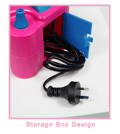 Electric Balloon Pump Inflator High Power Air Blower Portable 2 Nozzle - Image 4