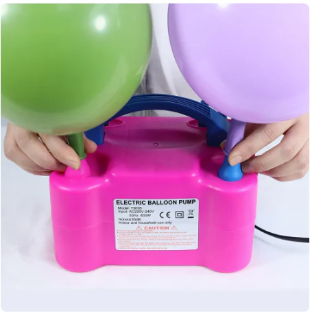 Electric Balloon Pump Inflator High Power Air Blower Portable 2 Nozzle - Image 7