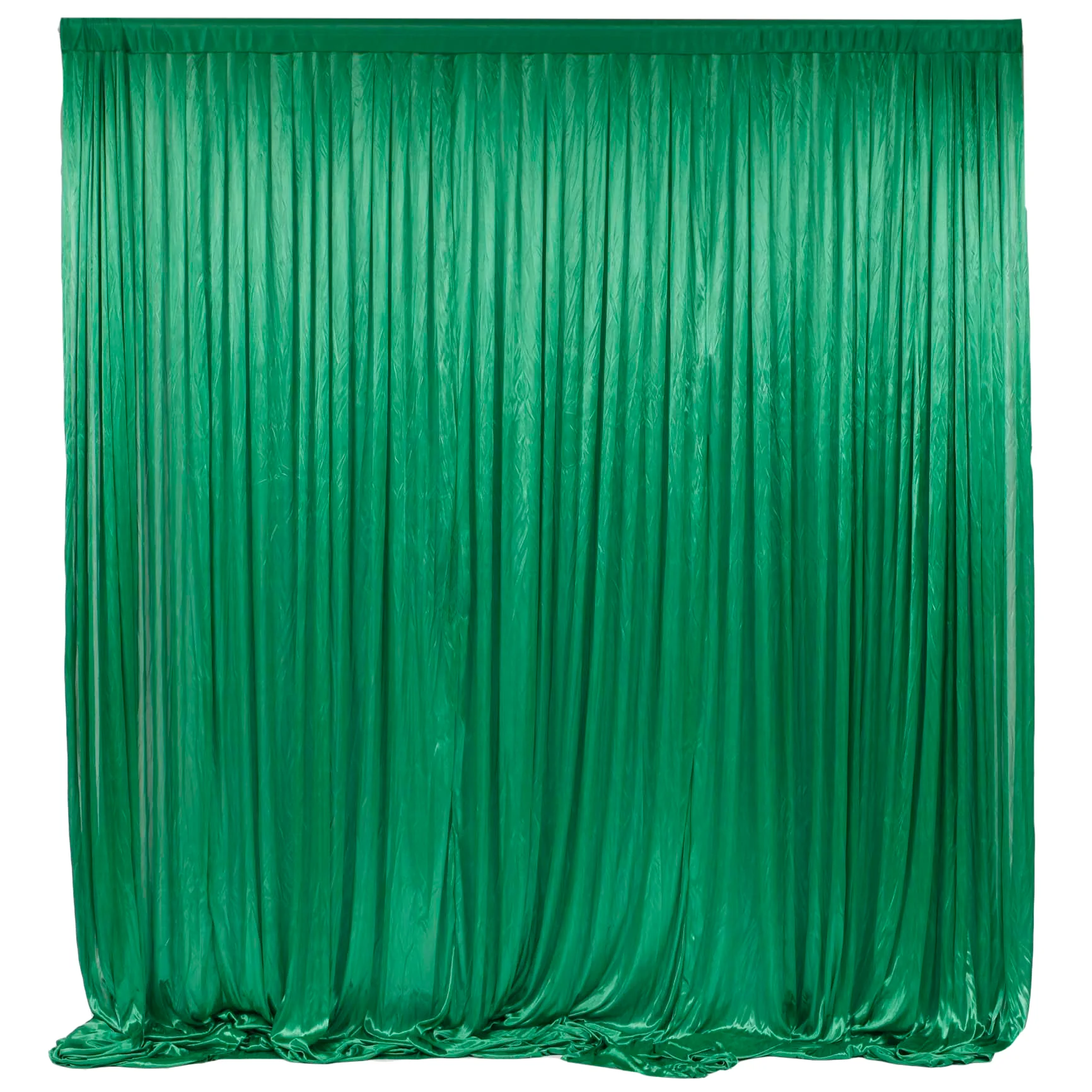 CLEARANCE Ice Silk Satin Backdrops - No Swag - Dark Green (3x3m)
