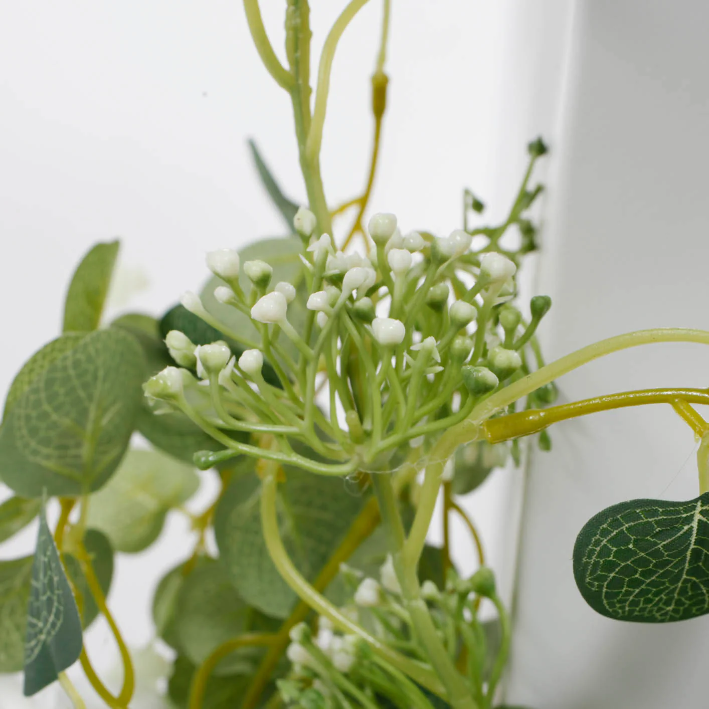 Silver Dollar Eucalyptus & Rose Garland - Thick (2m) - Image 3