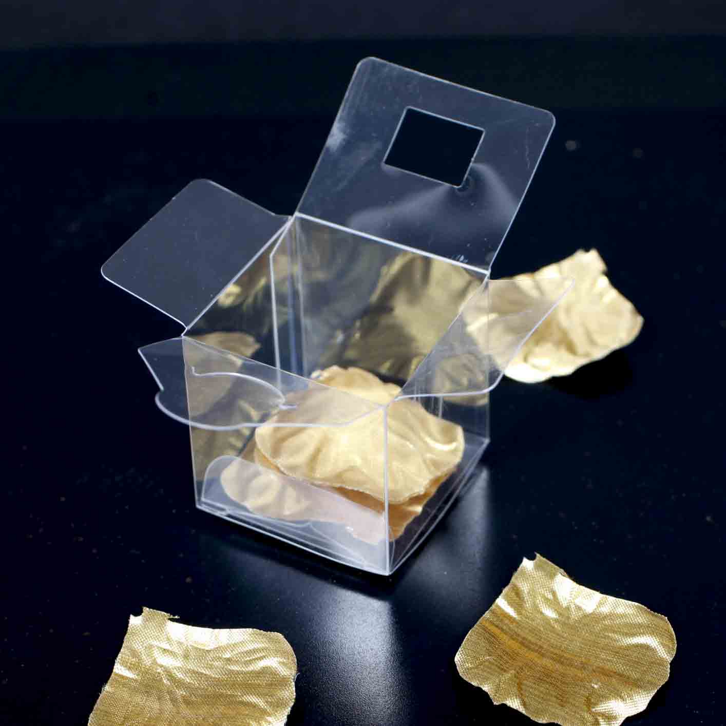 CLEARANCE Favour Bomboniere Gift Box - Clear (5cm) - Image 2