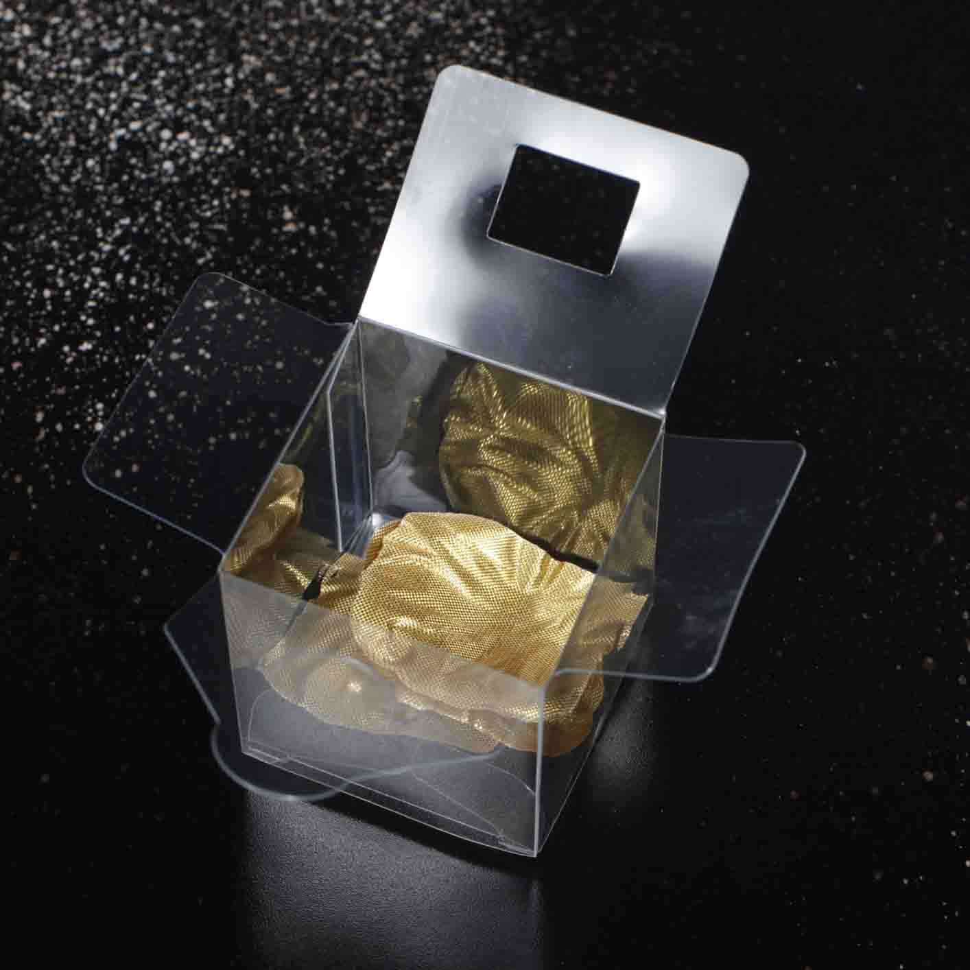 CLEARANCE Favour Bomboniere Gift Box - Clear (5cm) - Image 3