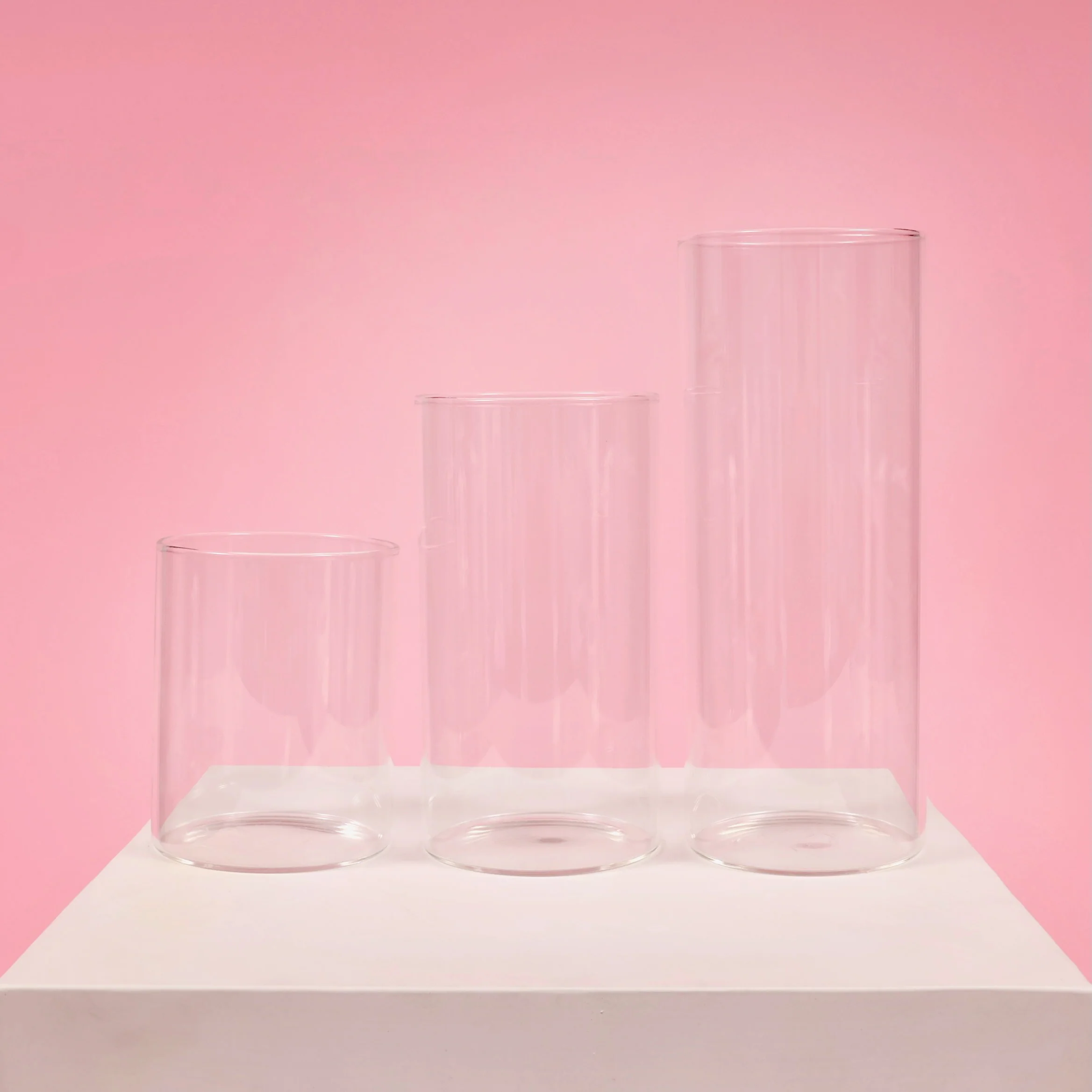 Glass Cylinder Vase (8x10cm) - Image 4