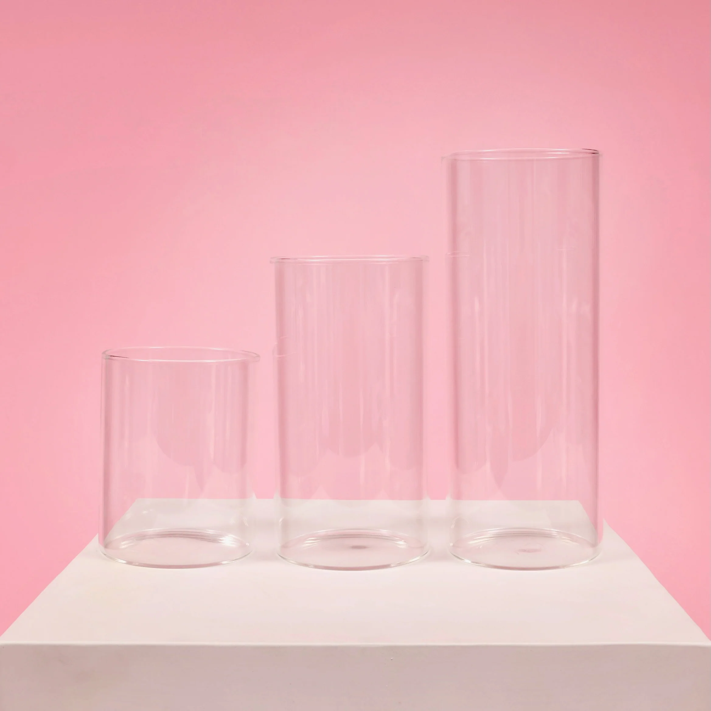 Glass Cylinder Vase (8x20cm) - Image 6