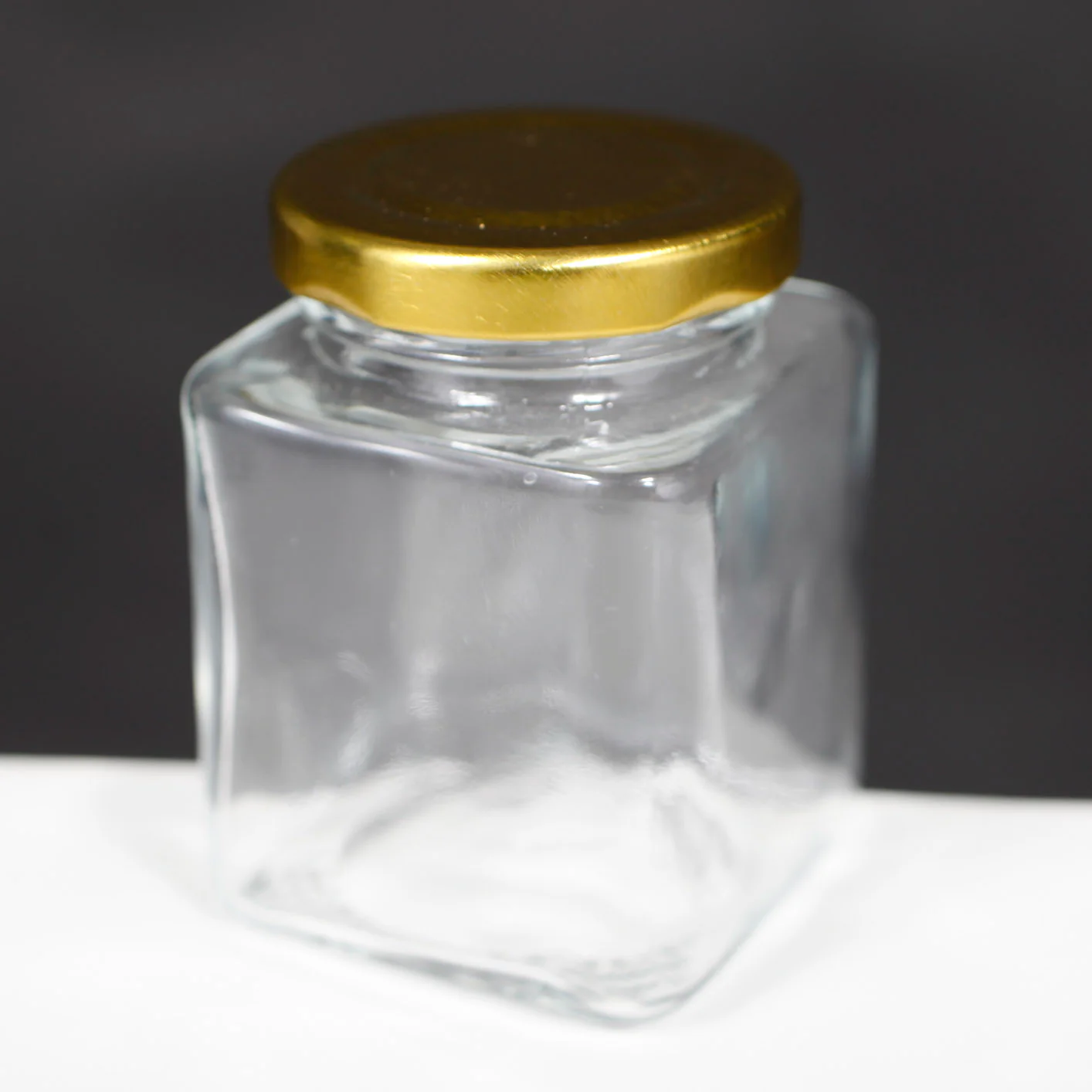 Glass Jars with Gold Metal Lids (5.5cm x 7.5cm) - Image 5