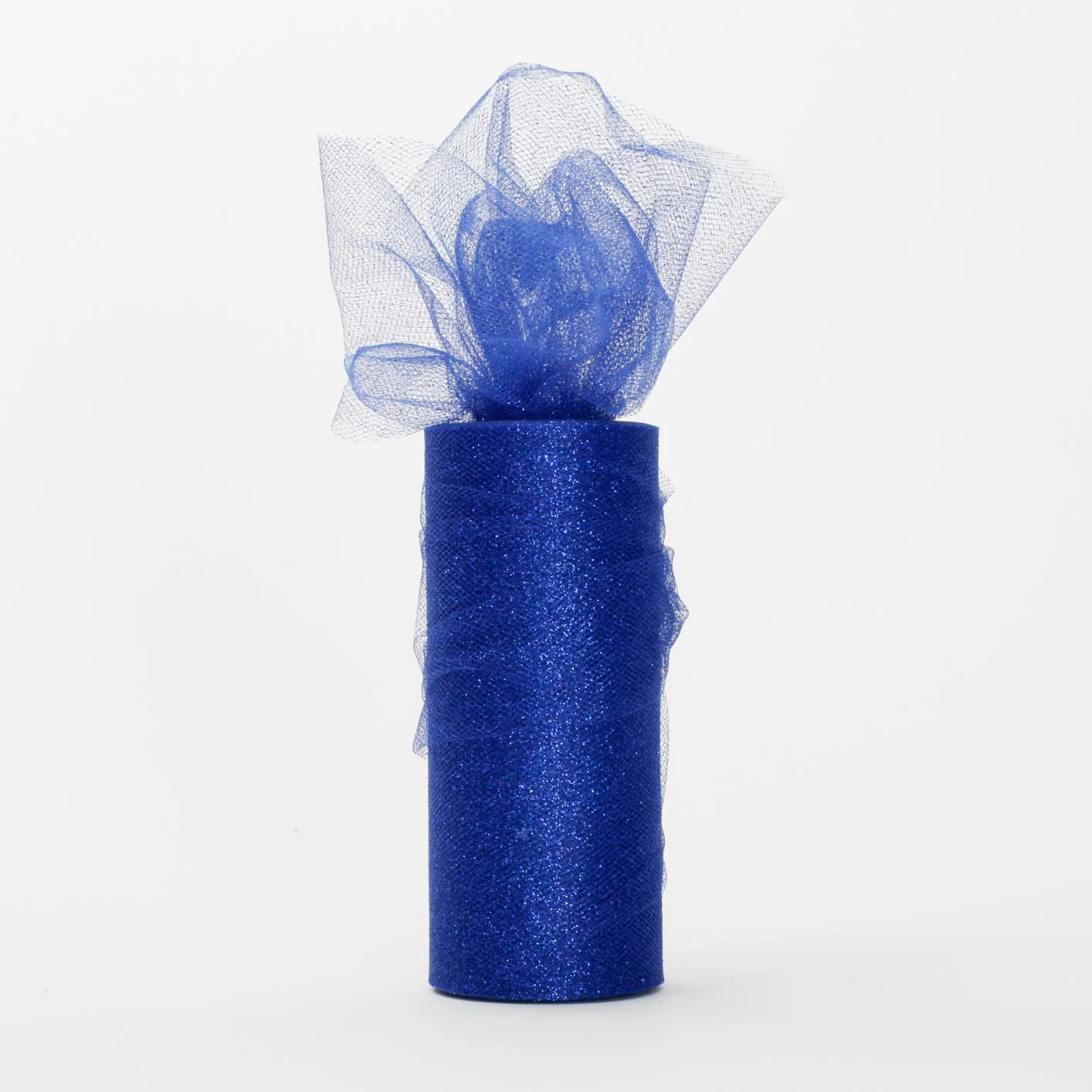 CLEARANCE Glitter Soft Tulle Fabric Roll - Royal Blue (15cmx22m)