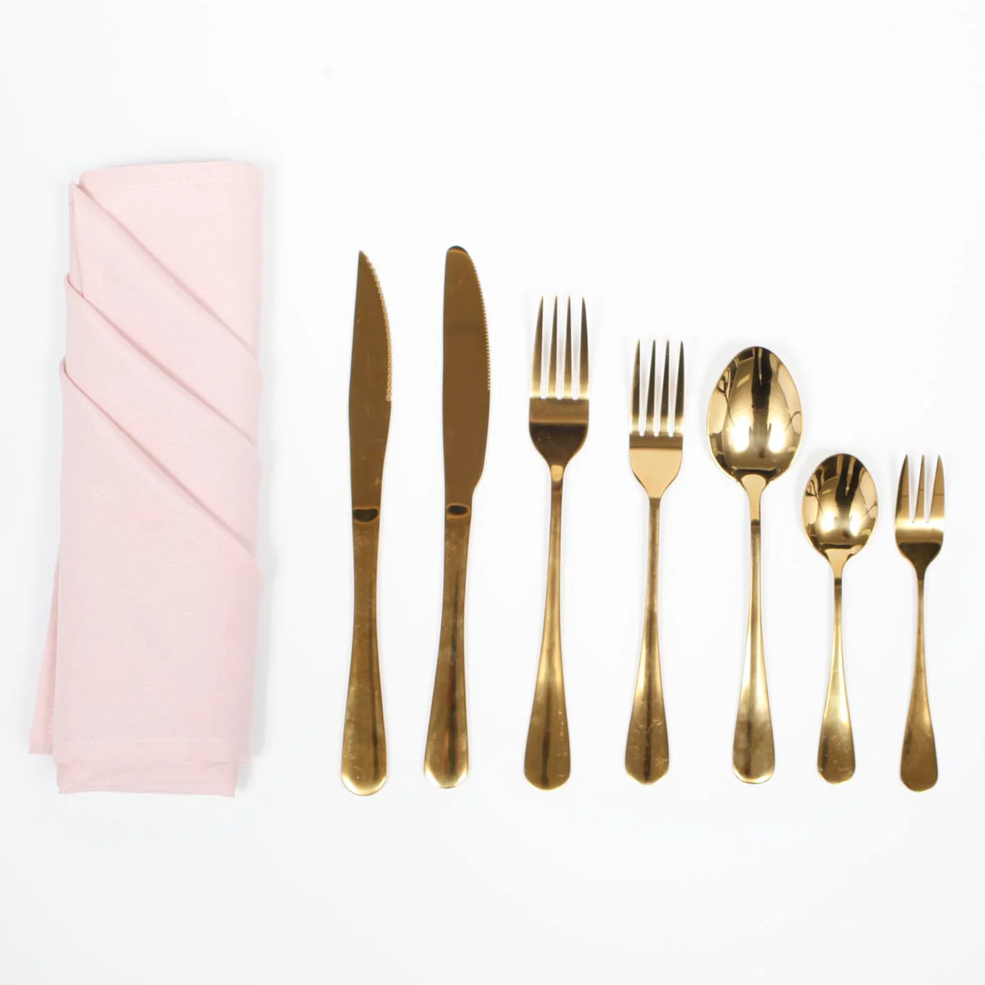 Cutlery Set - Gold (7pc) - Image 4