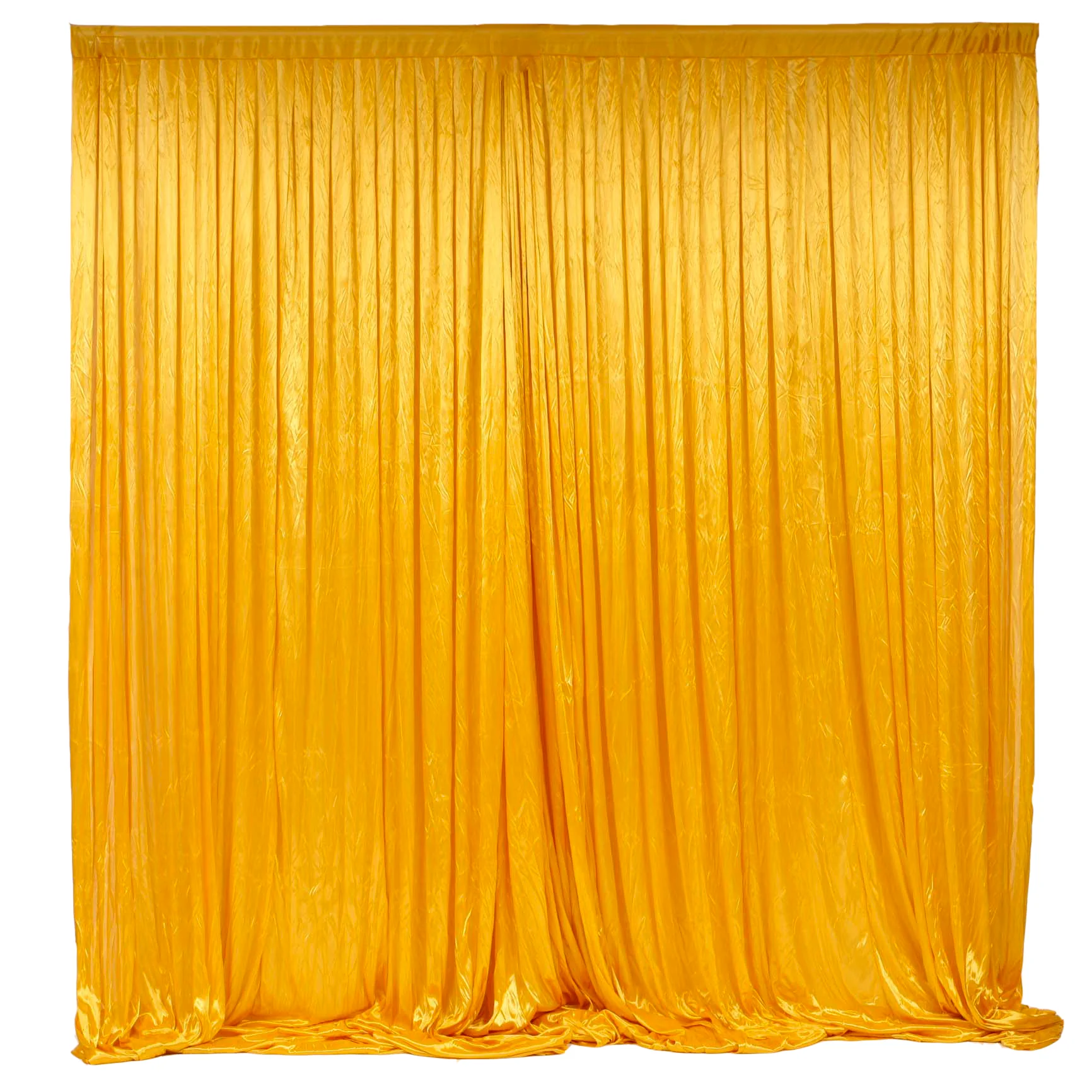 CLEARANCE Ice Silk Satin Backdrops - No Swag - Gold (3x3m)