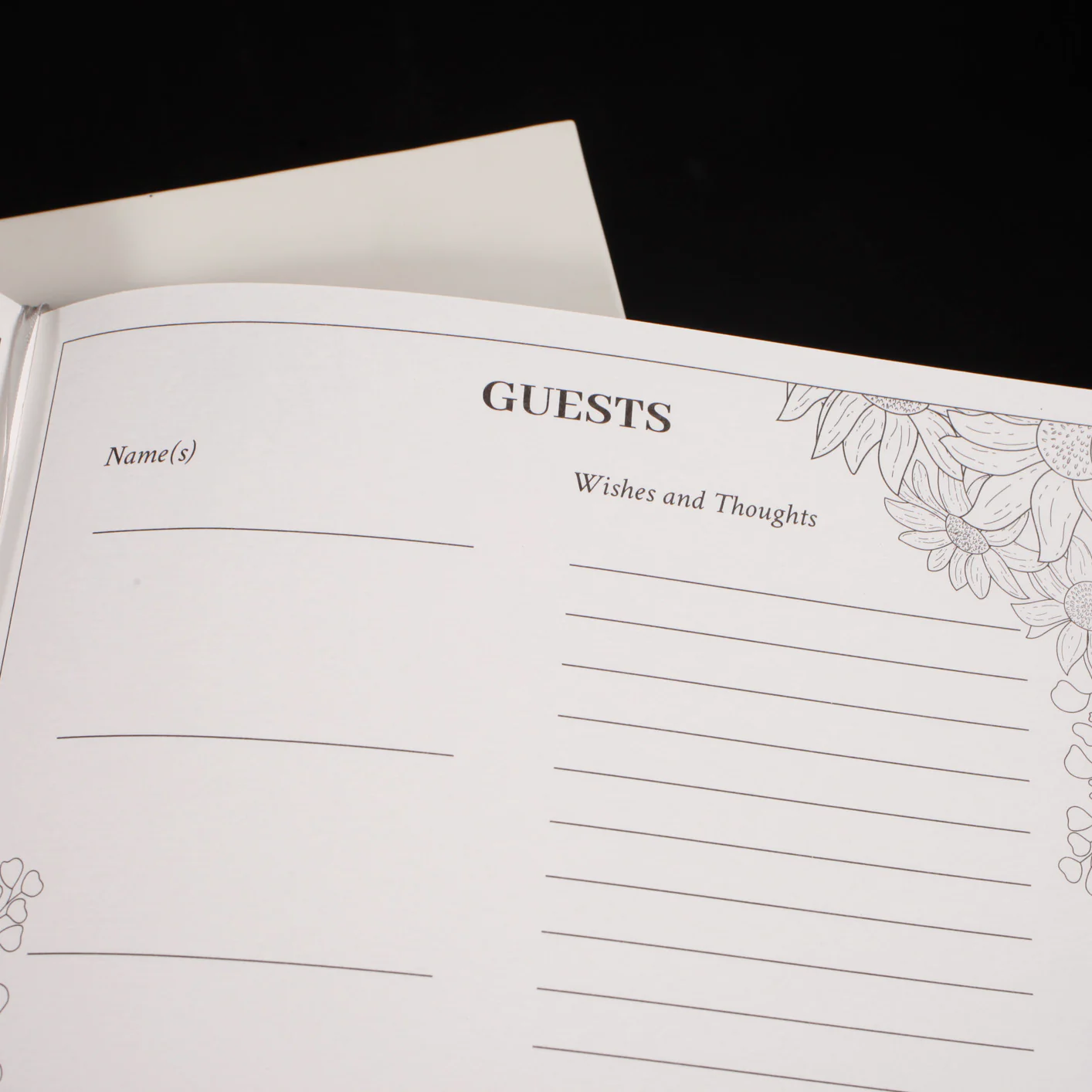 Guest Book Kit - Metallic Gold Font On Ivory Cover - Image 3