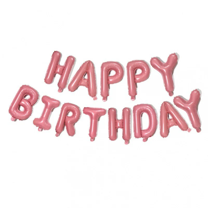 CLEARANCE Happy Birthday Balloon Garland - Pink