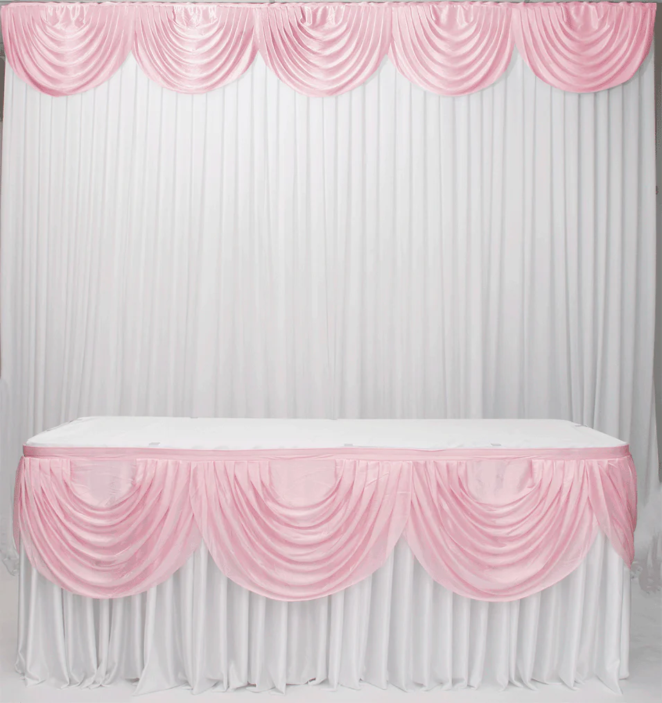 CLEARANCE Ice Silk Satin Swag  - Blush (3m)