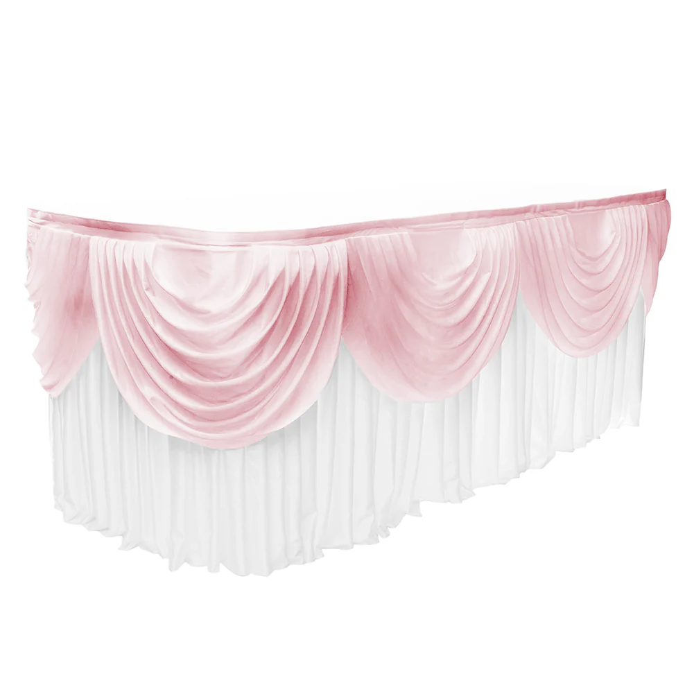 CLEARANCE Ice Silk Satin Swag  - Blush (3m) - Image 2