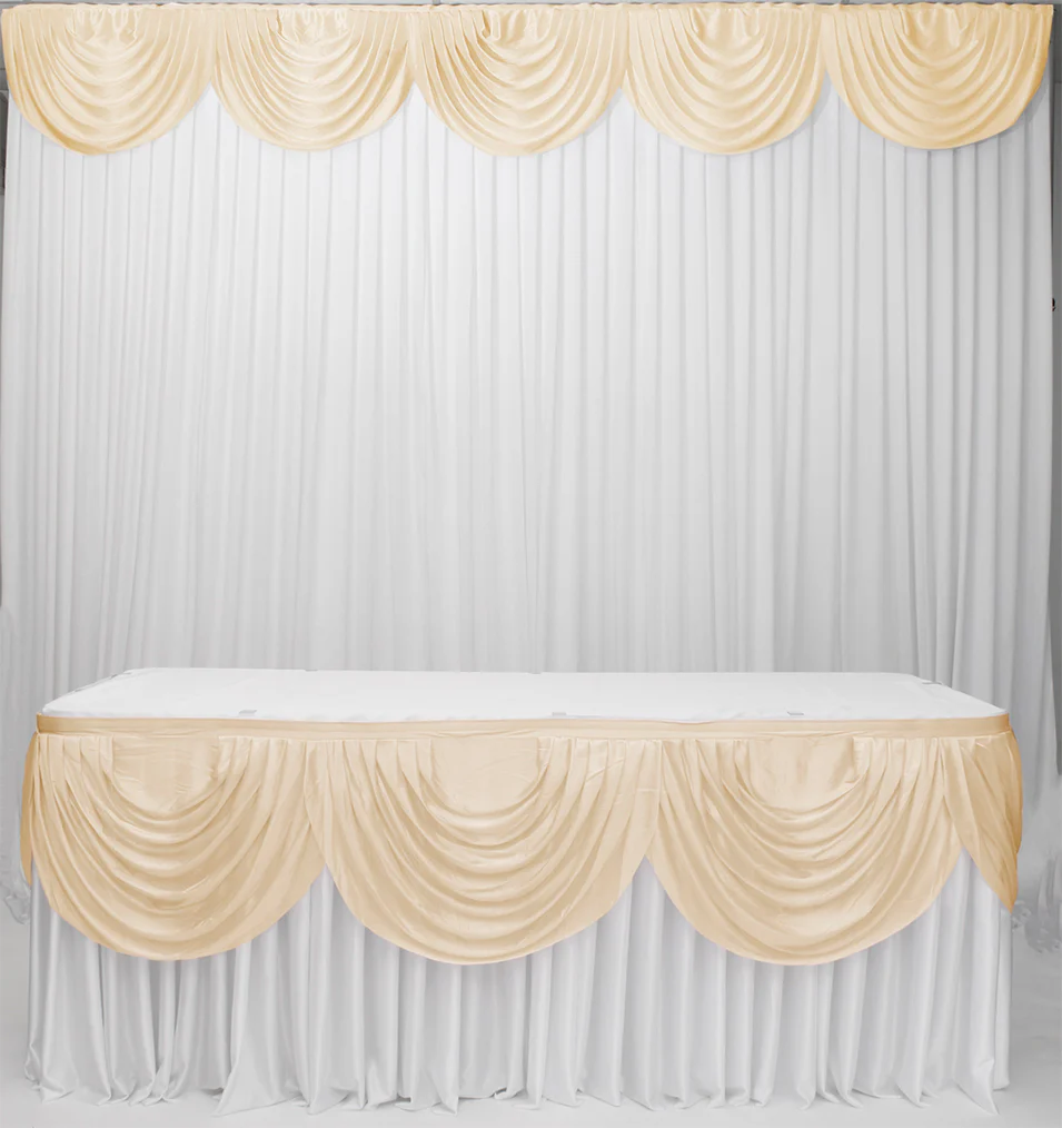 Ice Silk Satin Swag  - Ivory (3m)