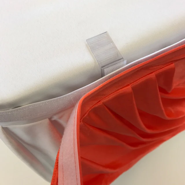 CLEARANCE Ice Silk Satin Swag  - Orange (3m) - Image 3
