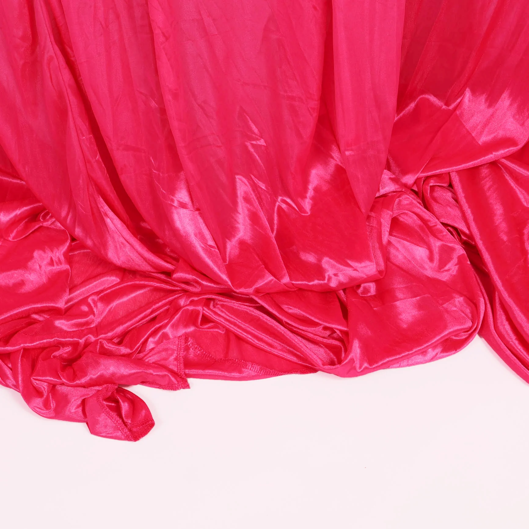 CLEARANCE Ice Silk Satin Backdrops - No Swag - Hot Pink (3x3m) - Image 2