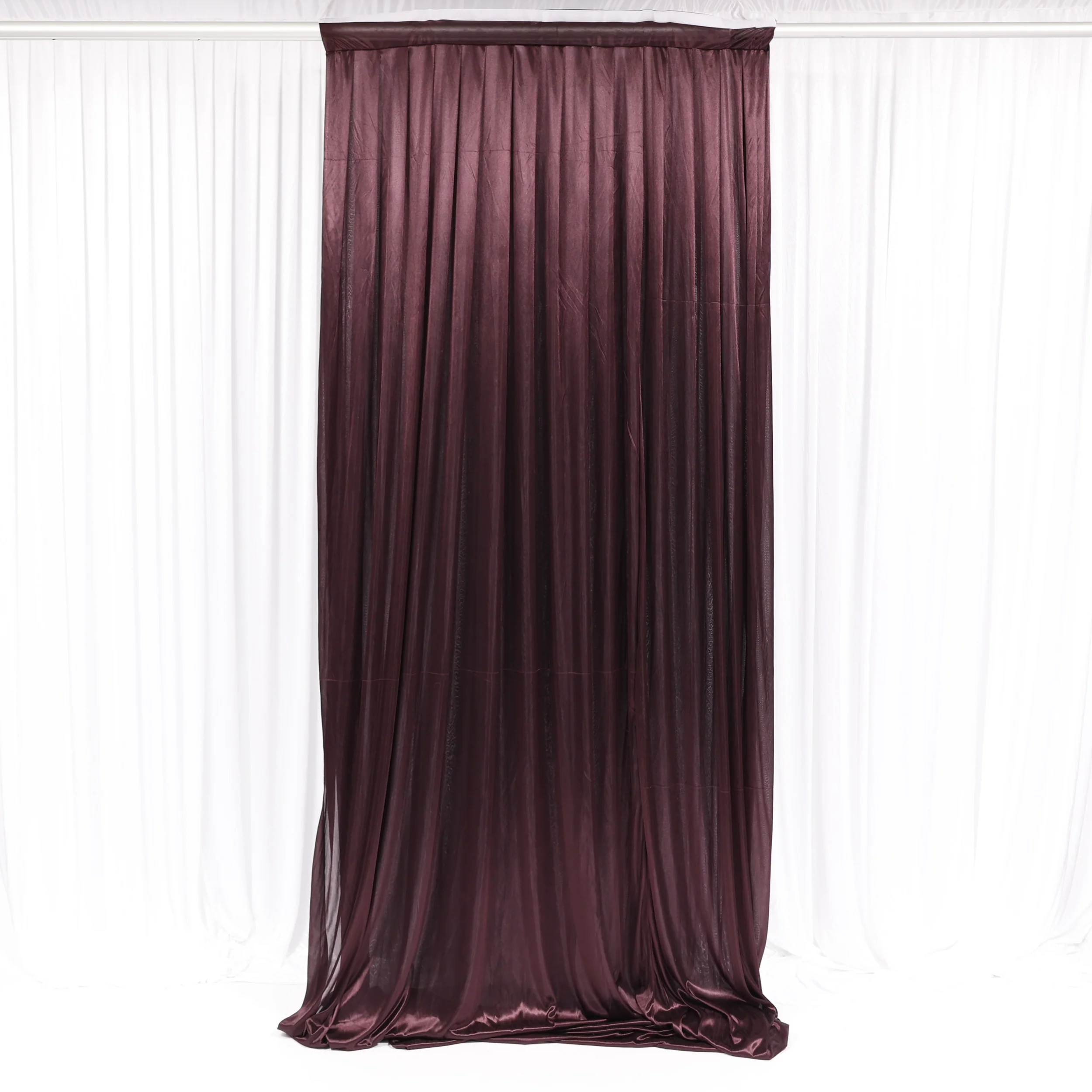 Ice Silk Satin Convertible Backdrop Panel - Chocolate Brown (1x3m)