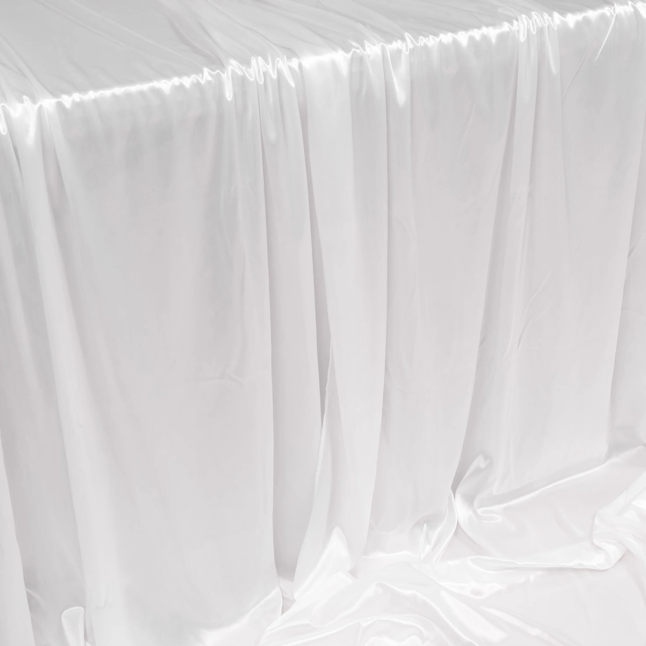 Ice Silk Satin Draping Tablecloth – White (1.5x3m) - Image 5