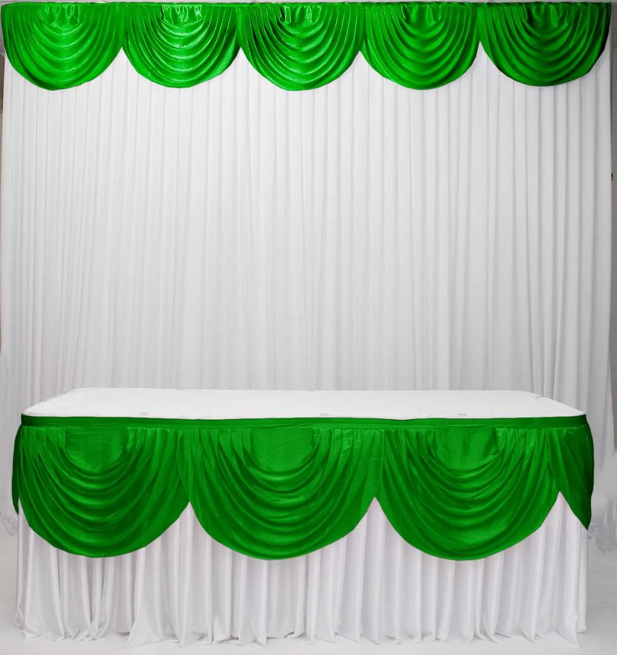 Ice Silk Satin Swag - Dark Green (3m)