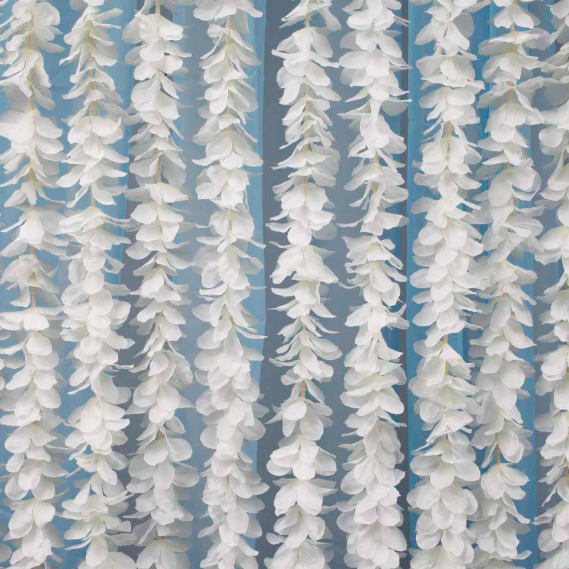 CLEARANCE Large Orchid Hanging Garland - Ivory (2m)