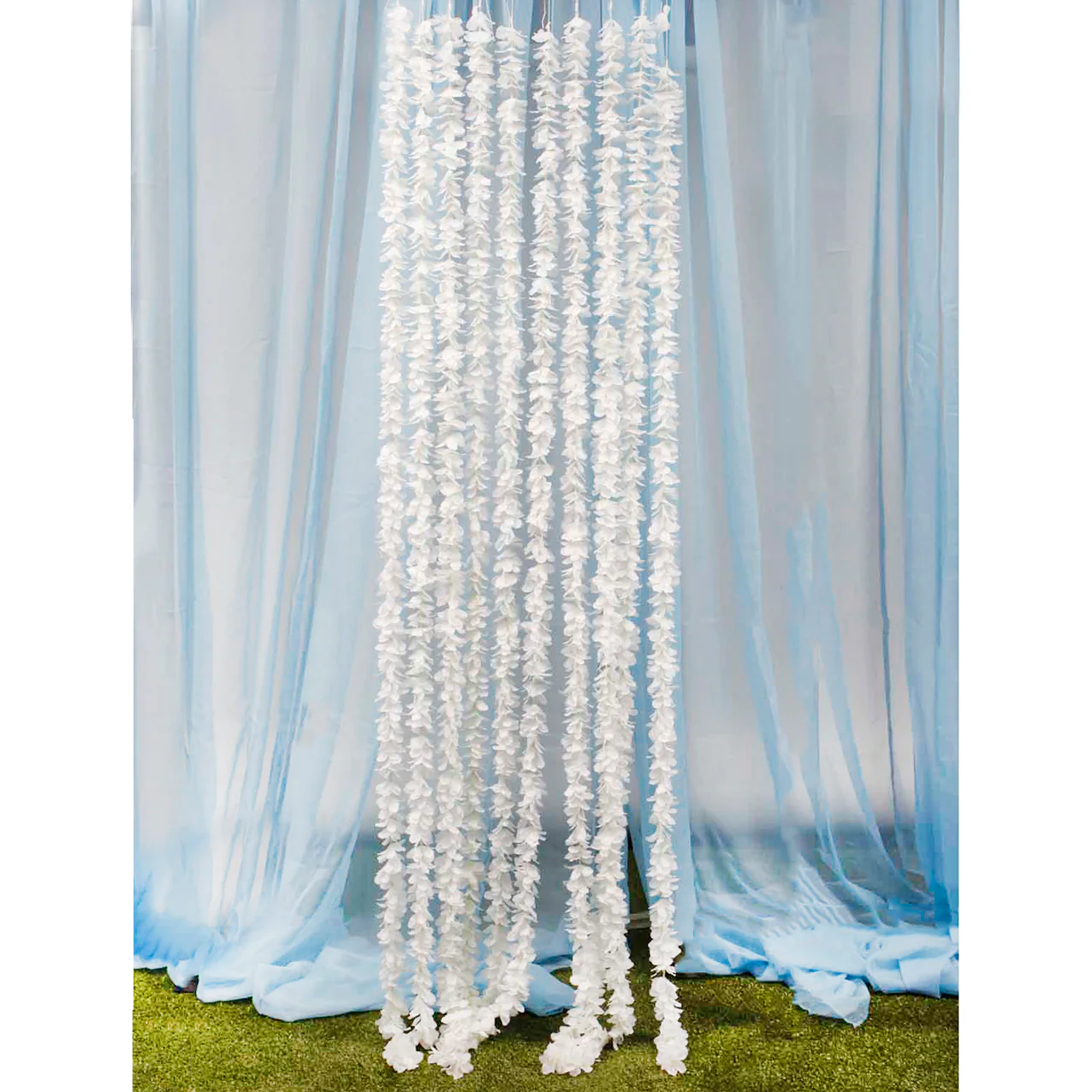 CLEARANCE Large Orchid Hanging Garland - Ivory (2m) - Image 2